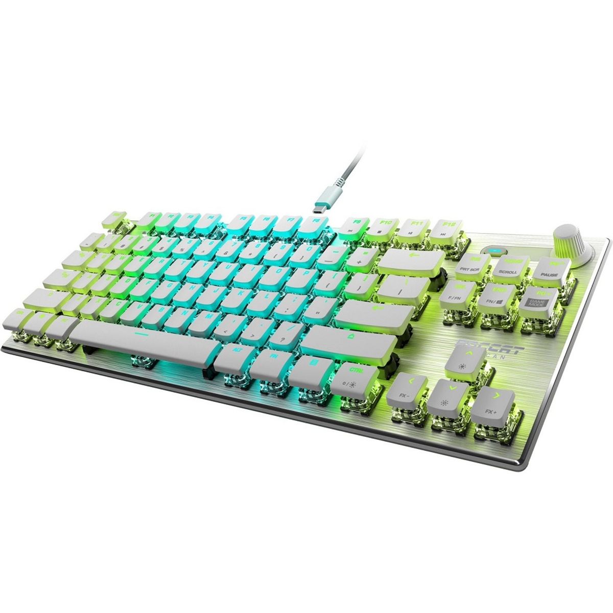 로캣(ROCCAT) 벌칸 텐키리스 프로 Vulcan TKL Pro 게이밍 키보드 화이트 (영문 자판)