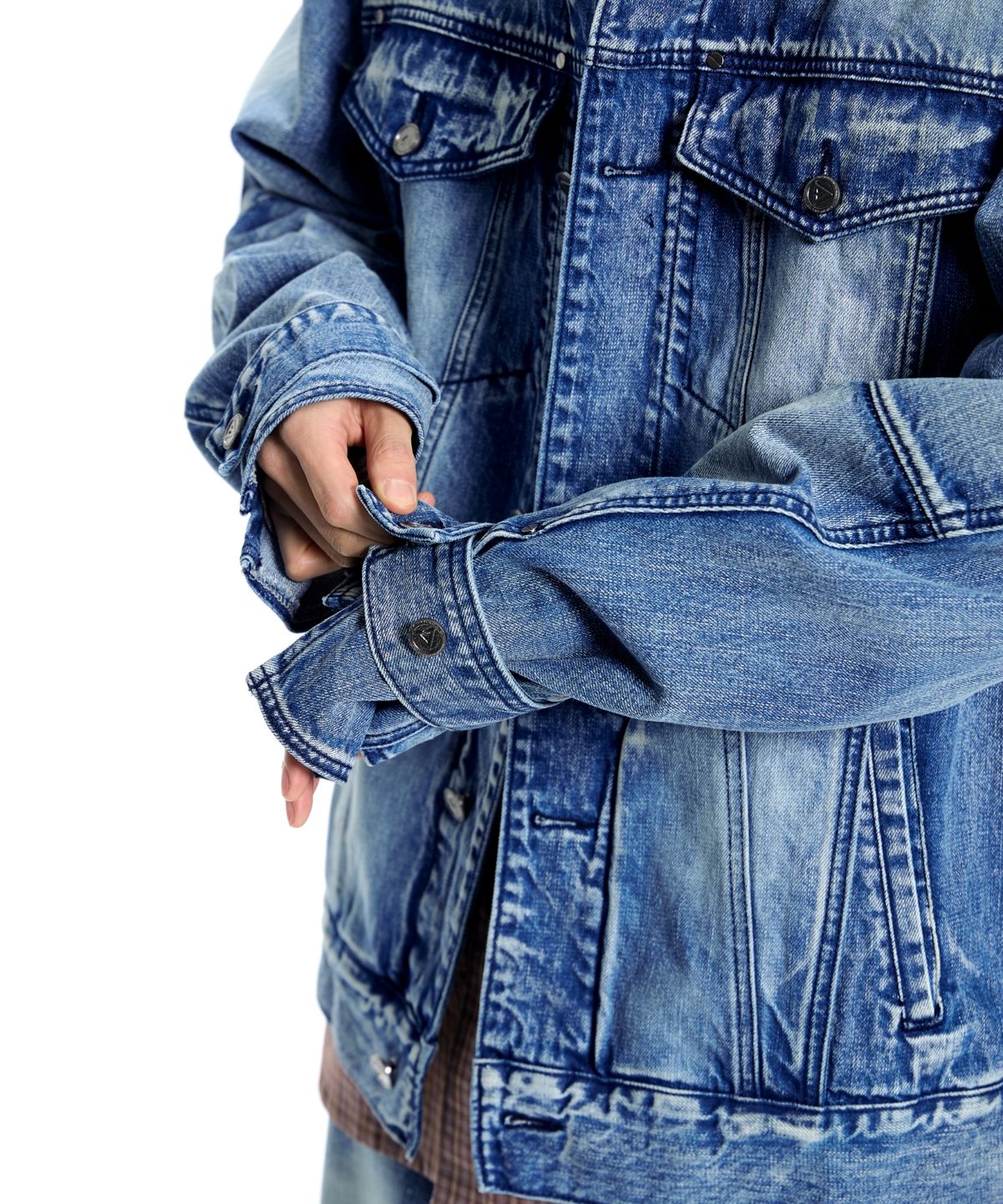 본바트(VONVAT) Blessed Overfit Denim Jacket (Indigo)