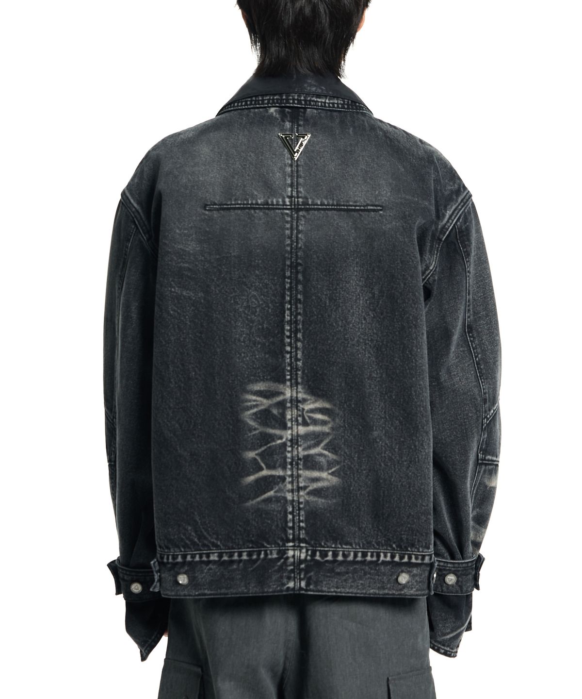 본바트(VONVAT) Blessed Overfit Denim Jacket (Black)
