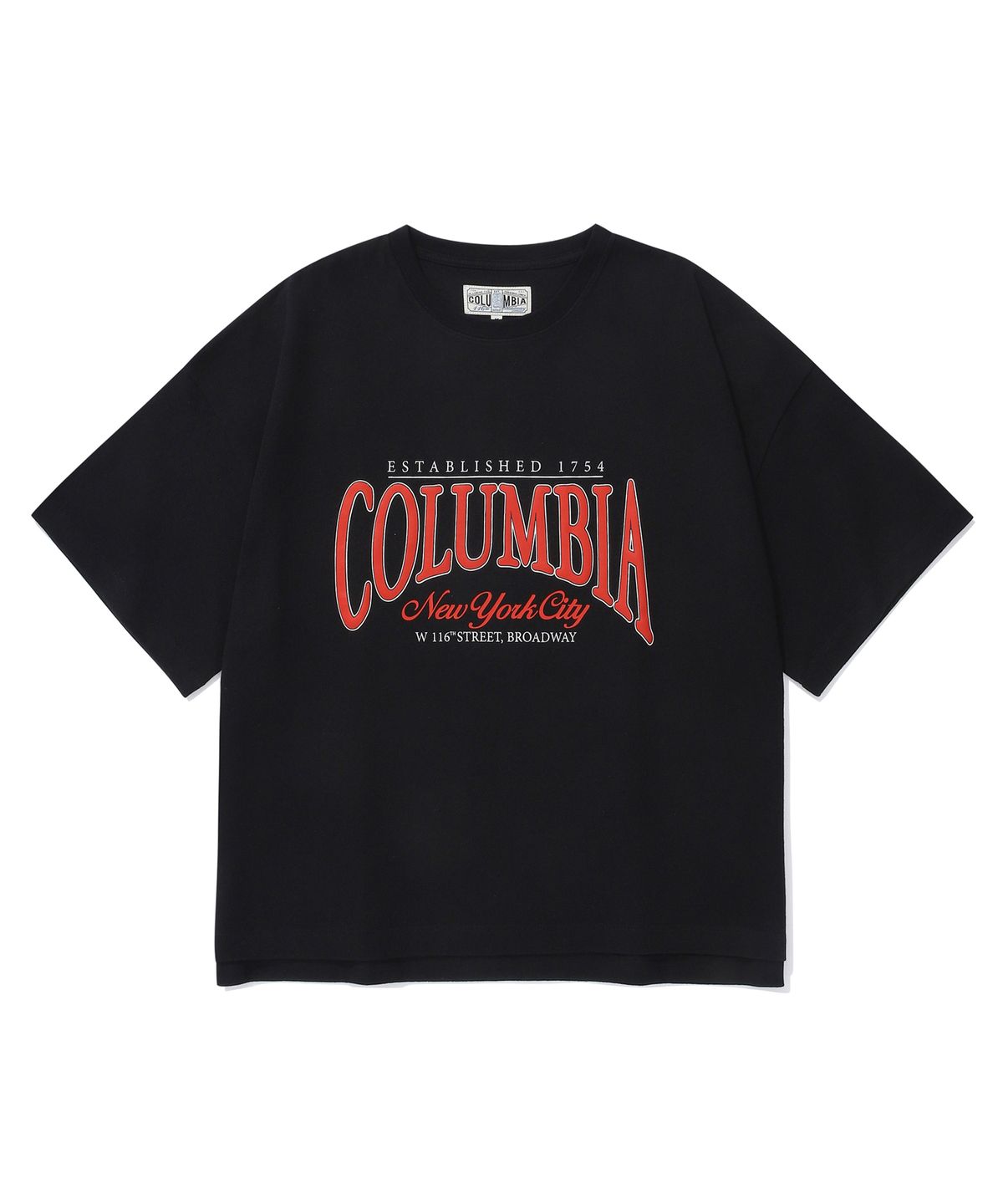 컬럼비아 유니버시티(COLUMBIA UNIVERSITY) HERITAGE LOGO WOMEN S/S T-SHIRTS 블랙