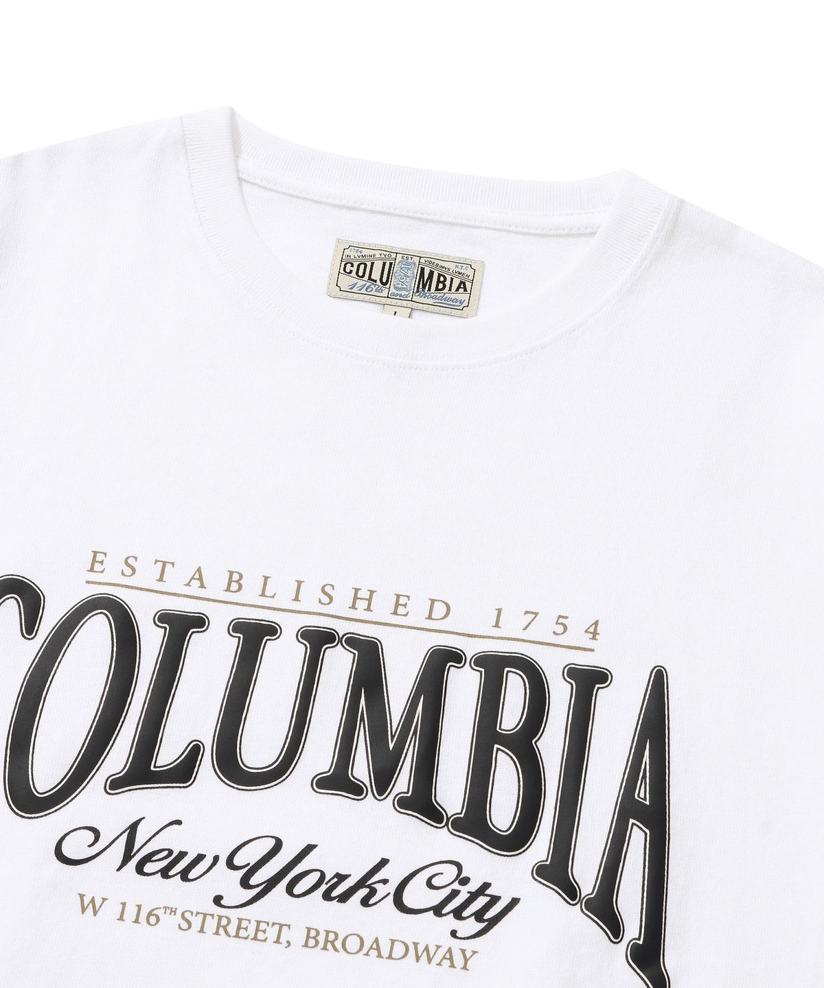 컬럼비아 유니버시티(COLUMBIA UNIVERSITY) HERITAGE LOGO WOMEN S/S T-SHIRTS 화이트
