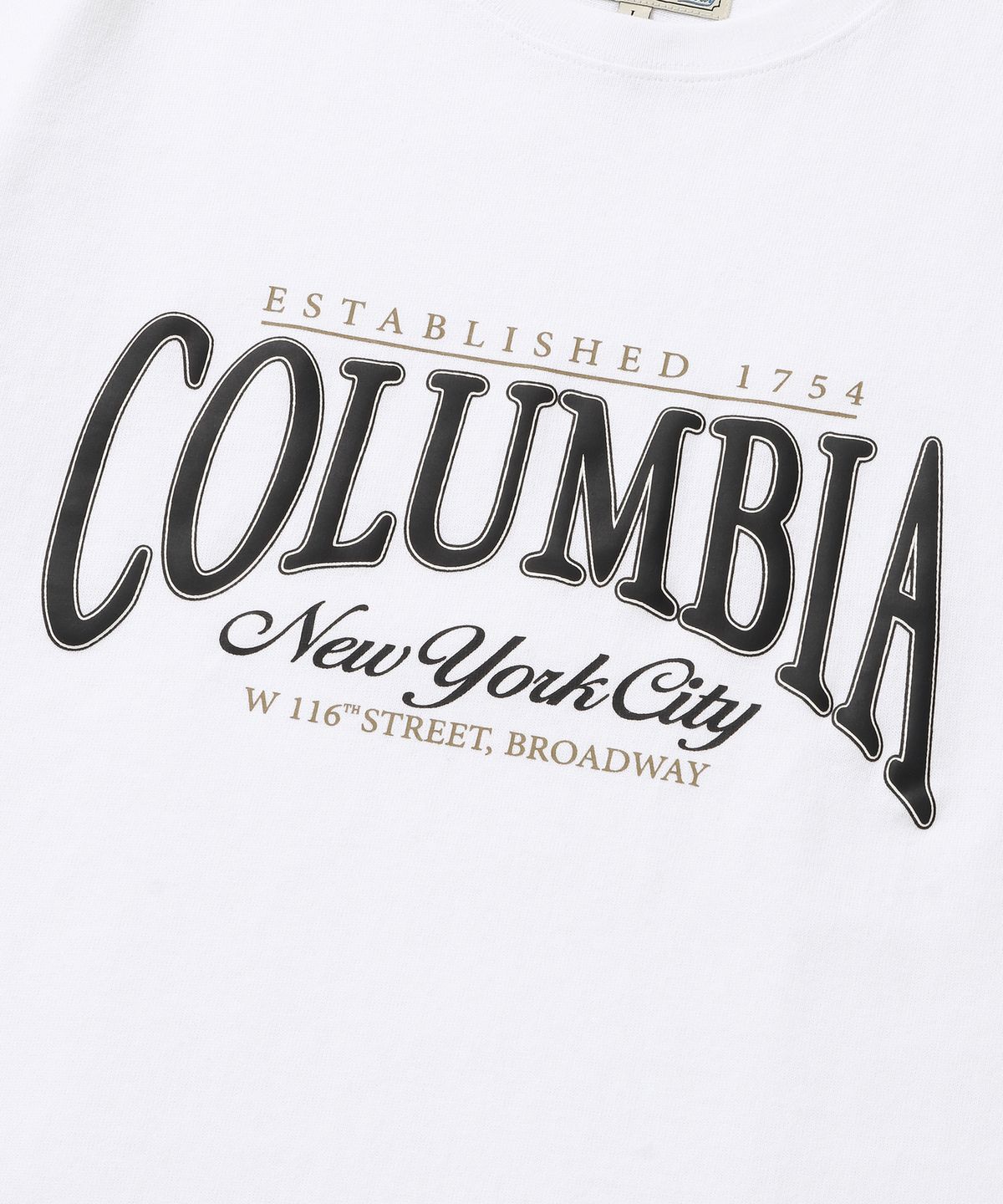 컬럼비아 유니버시티(COLUMBIA UNIVERSITY) HERITAGE LOGO WOMEN S/S T-SHIRTS 화이트