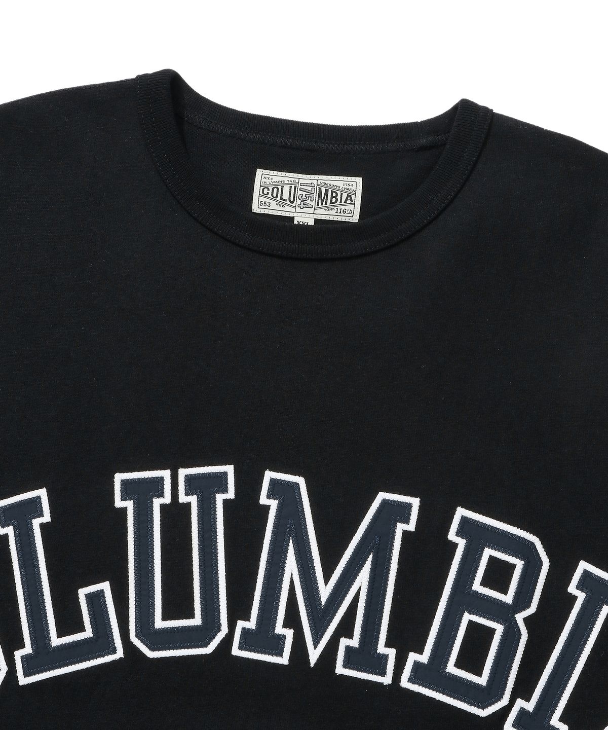 컬럼비아 유니버시티(COLUMBIA UNIVERSITY) COLUMBIA ARCH LOGO S/S T-SHIRTS 블랙