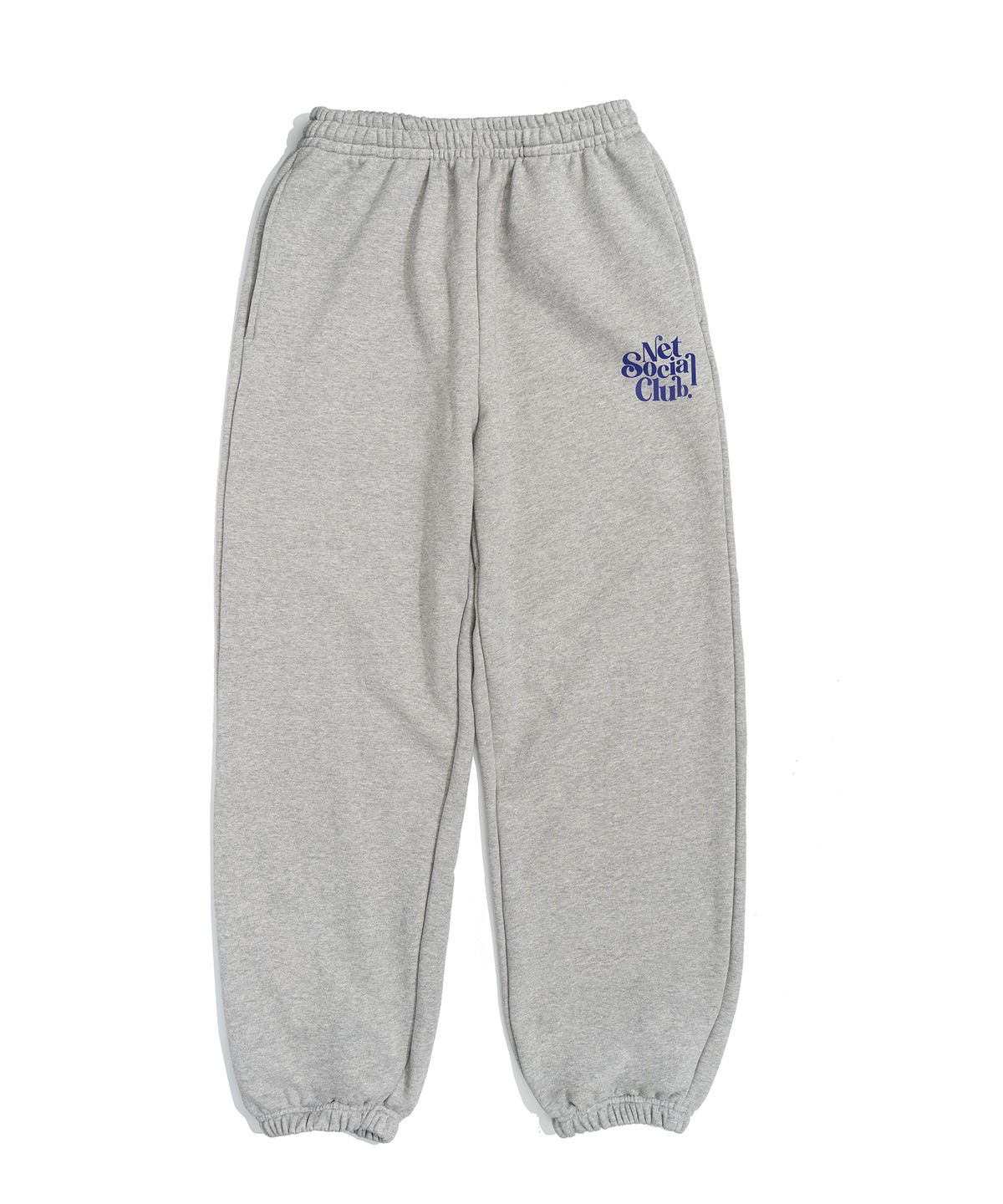 넷소셜클럽(NET SOCIAL CLUB) CURLY LOGO JOGGER PANTS (MELANGE)