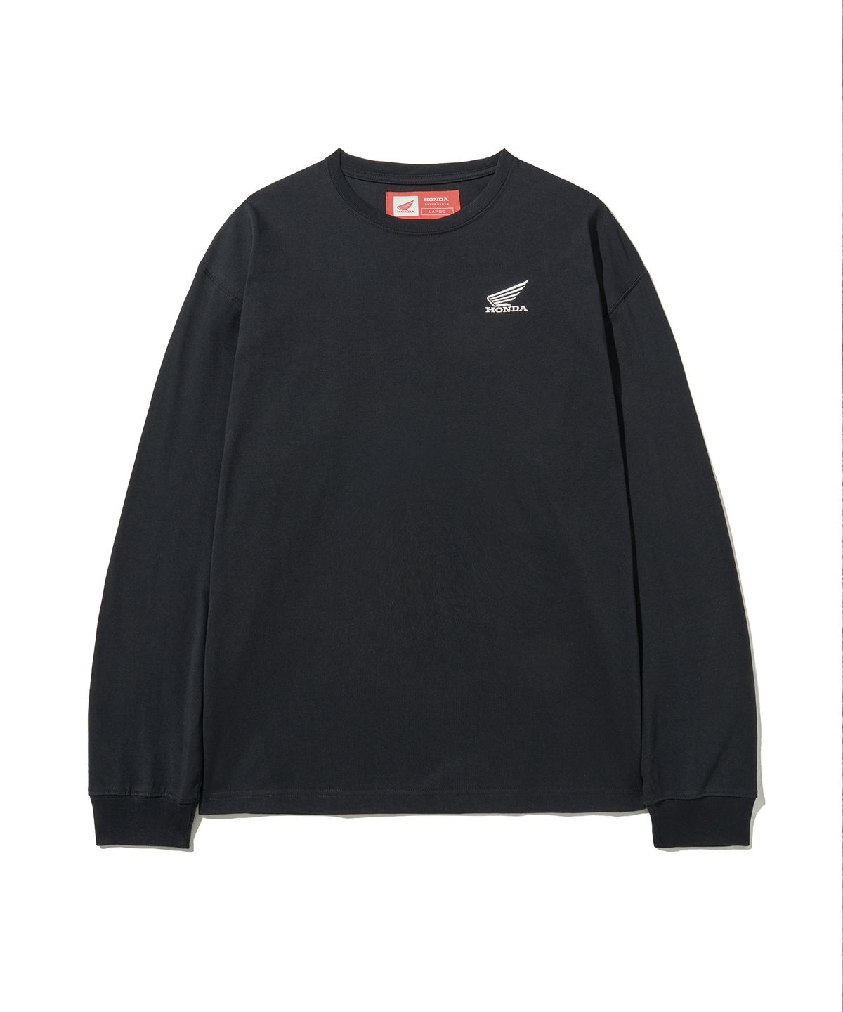 핍스 모터사이클(PHYPS MOTORCYCLE) [2Pack] Original Wing Logo Long Sleeve White / Black