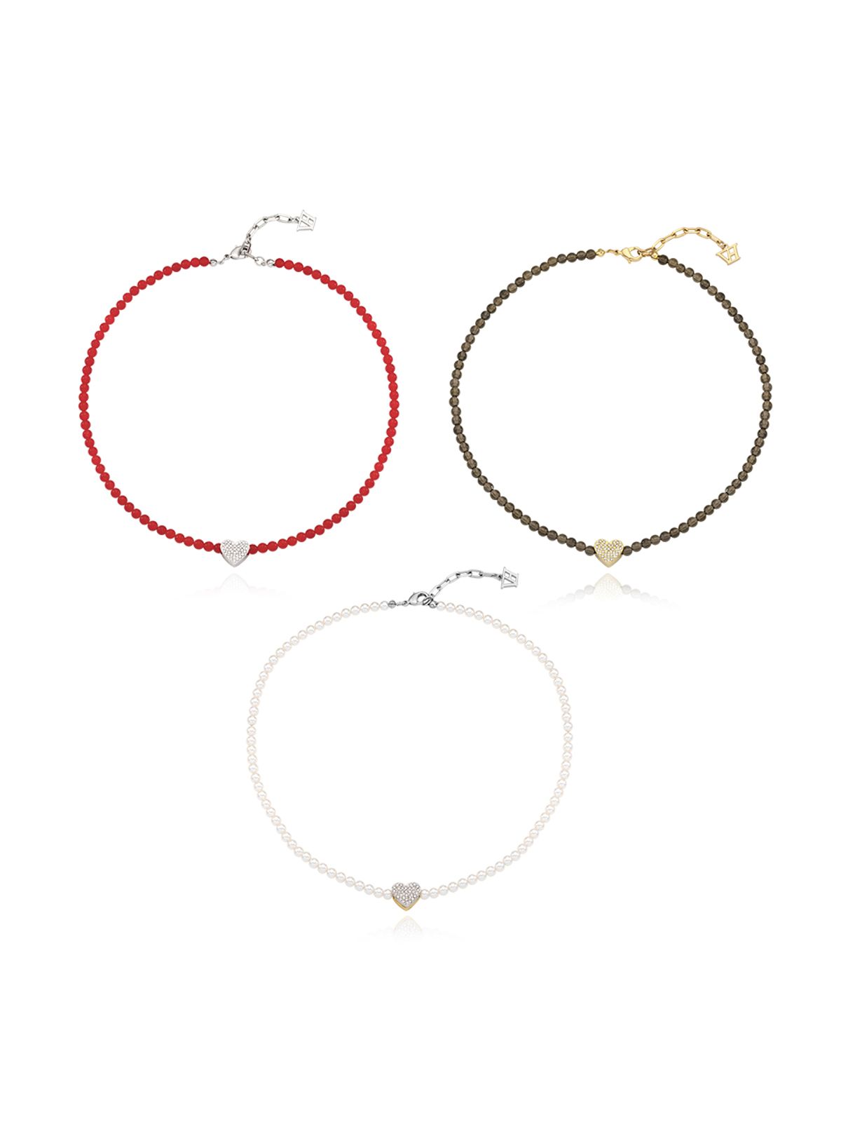 빈티지헐리우드(VINTAGE HOLLYWOOD) 2-way Essential Color Heart Necklace_VH2412NE006M