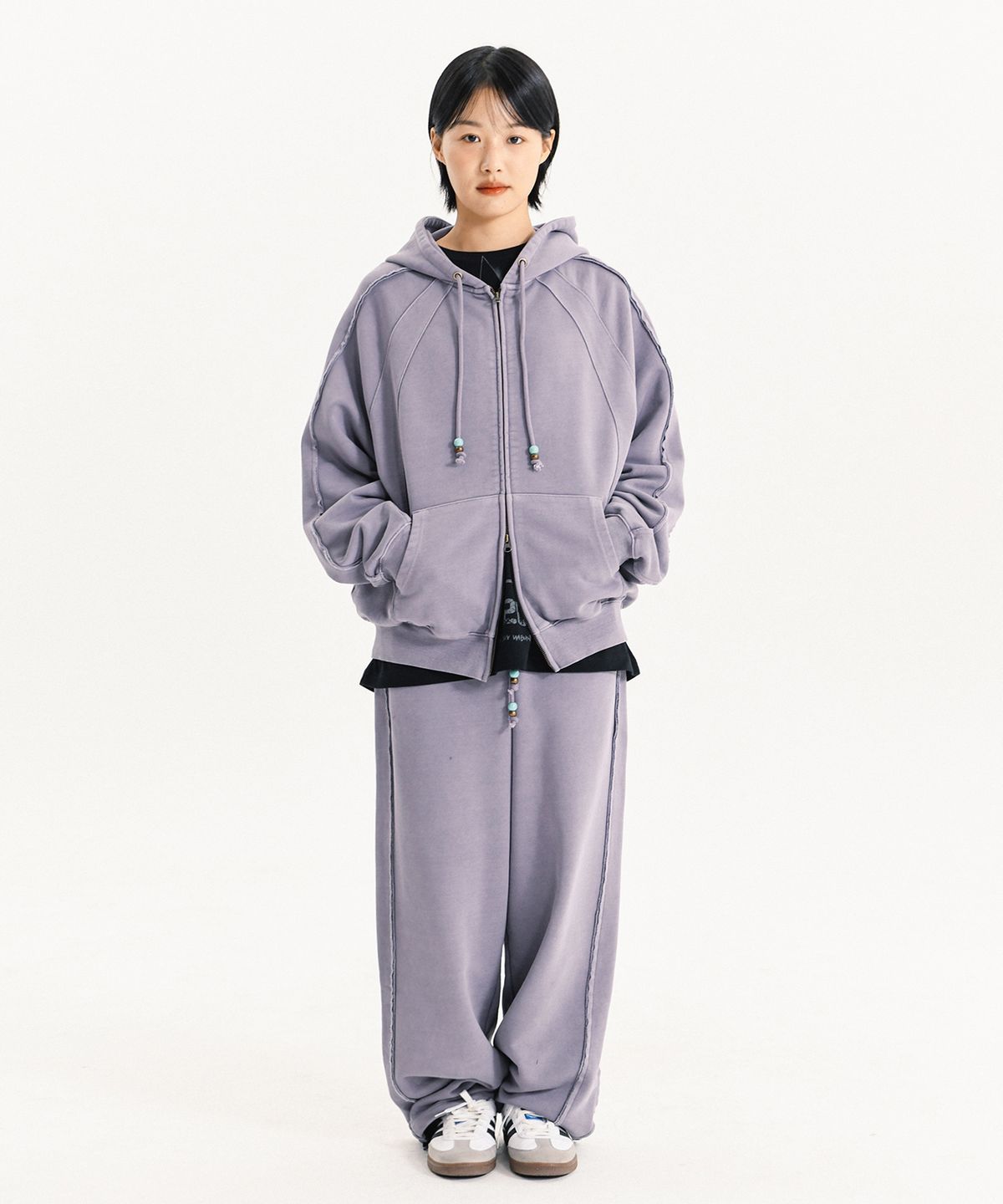 피지컬 디파트먼트(PHYSICAL DEPARTMENT) BEAD STRING SWEAT PANTS PG CHARCOAL