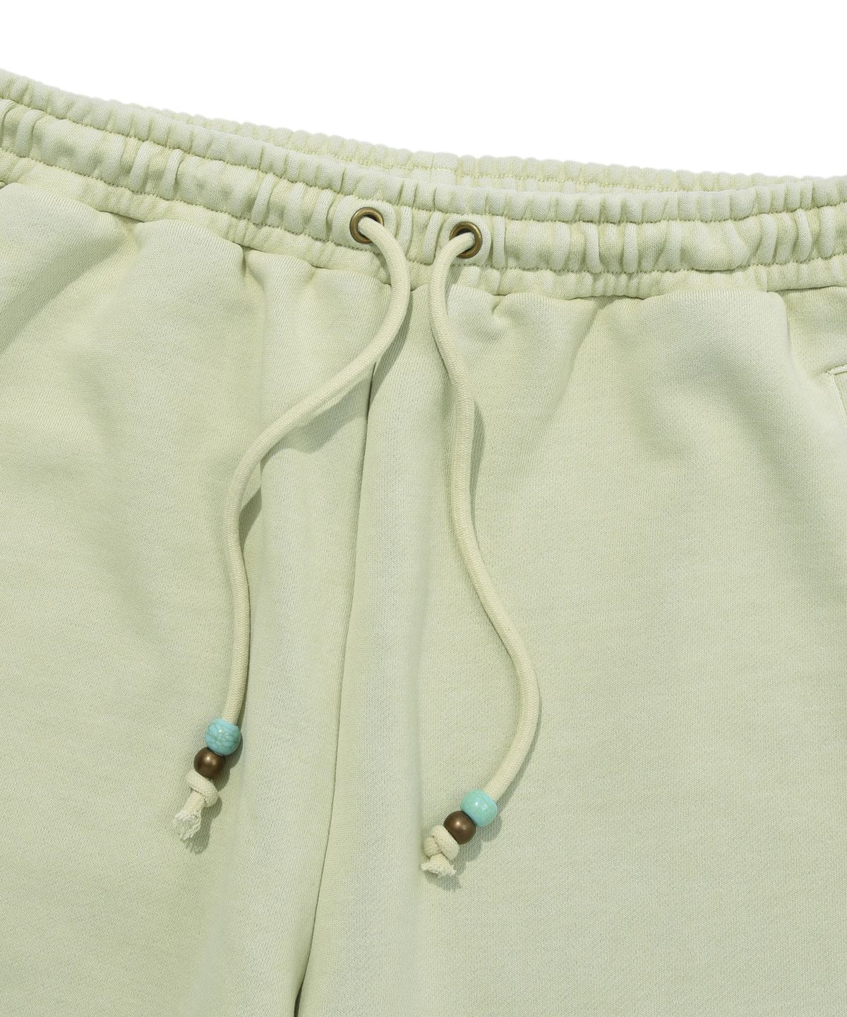 피지컬 디파트먼트(PHYSICAL DEPARTMENT) BEAD STRING SWEAT PANTS PG GREEN BEIGE