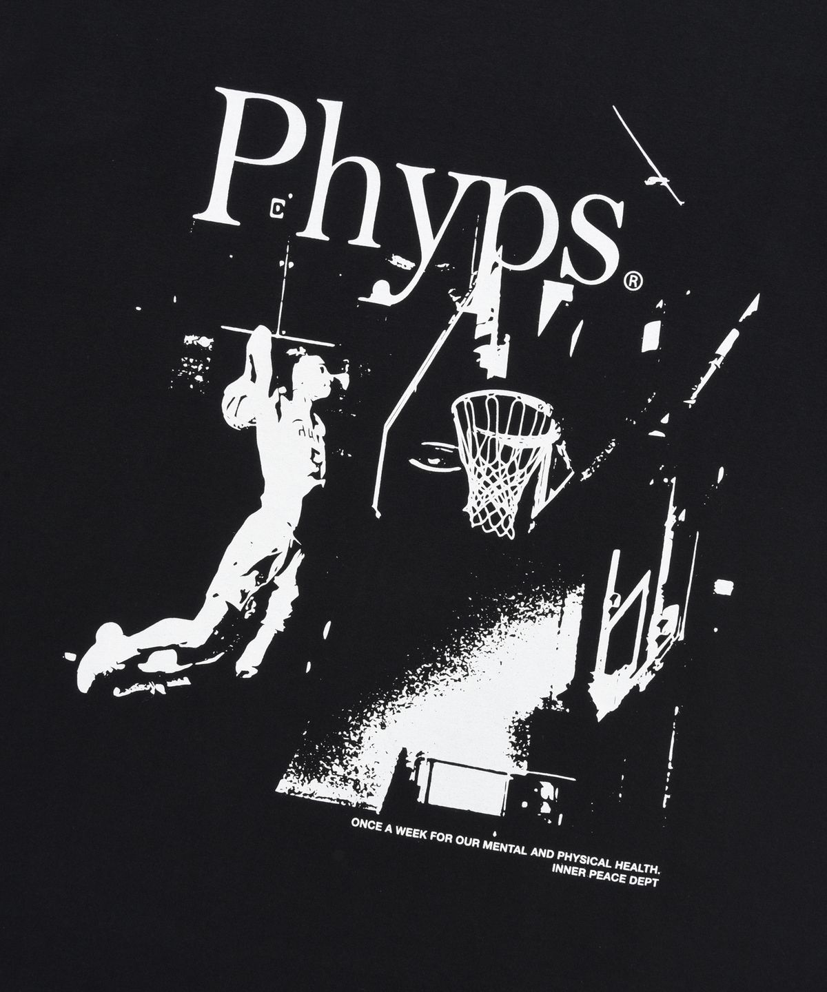 피지컬 디파트먼트(PHYSICAL DEPARTMENT) BASKETBALL DUNK SHOT LS BLACK