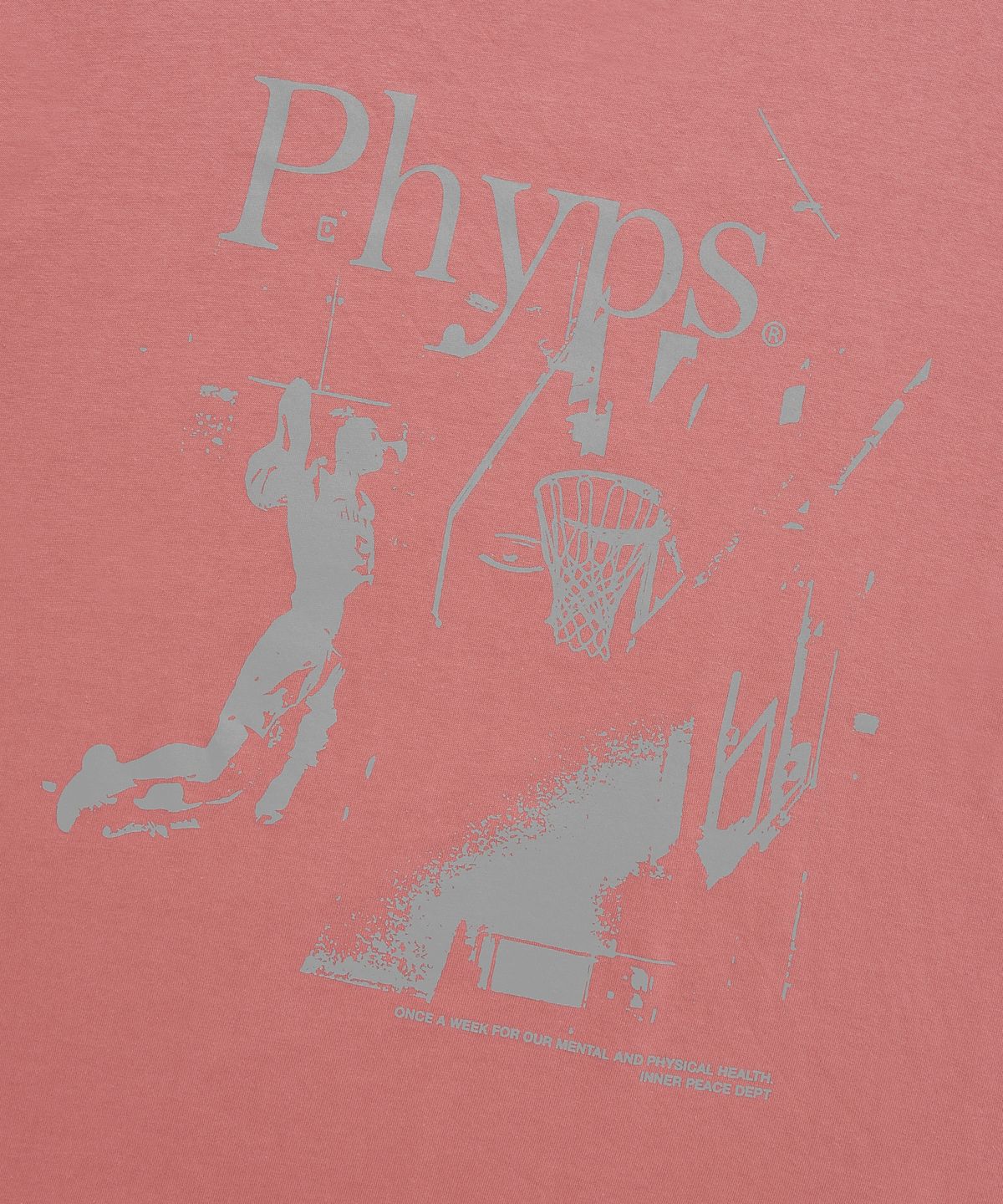 피지컬 디파트먼트(PHYSICAL DEPARTMENT) BASKETBALL DUNK SHOT LS VTG PINK