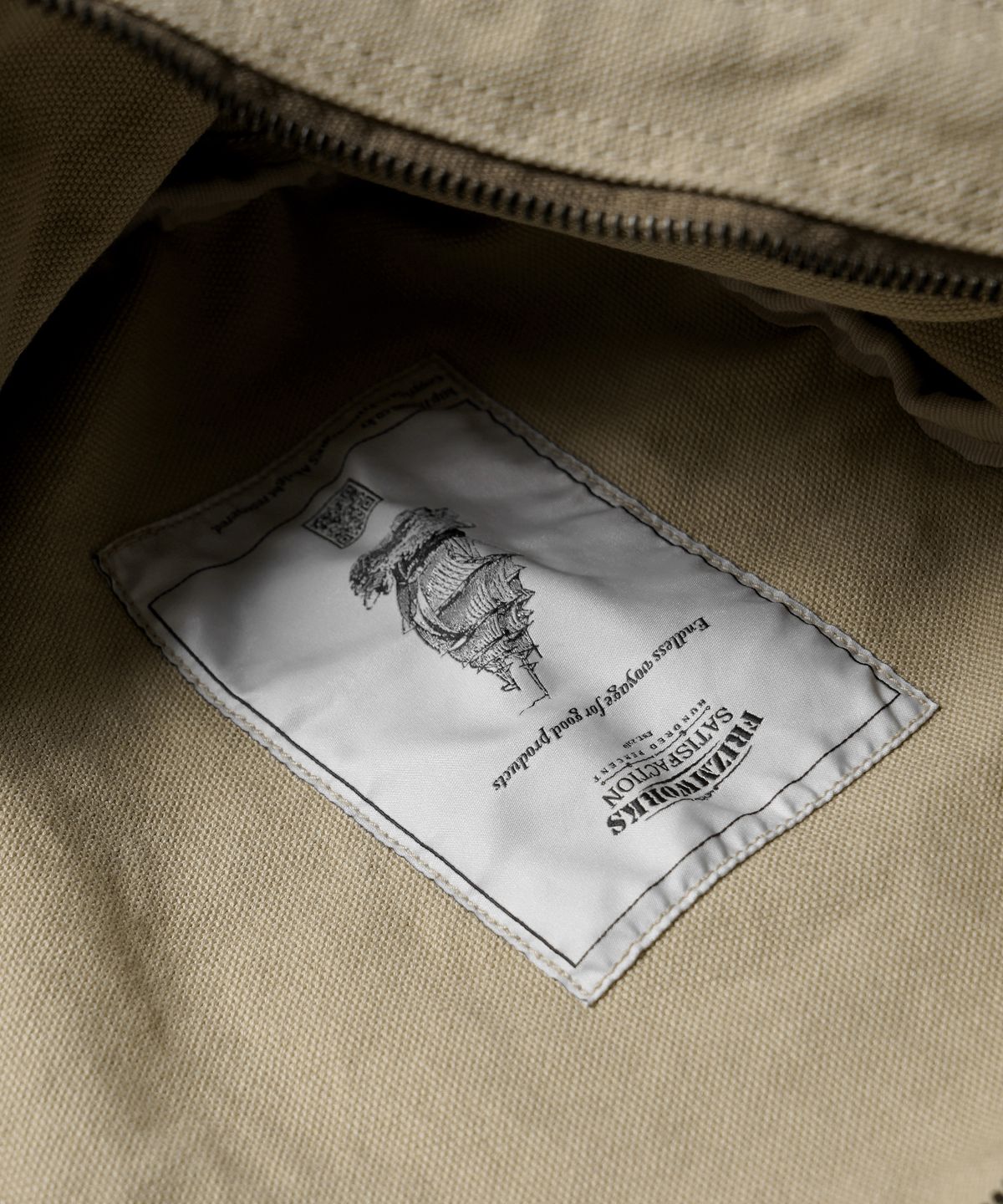 프리즘웍스(FRIZMWORKS) HEAVY CANVAS SHOULDER BAG _ BEIGE