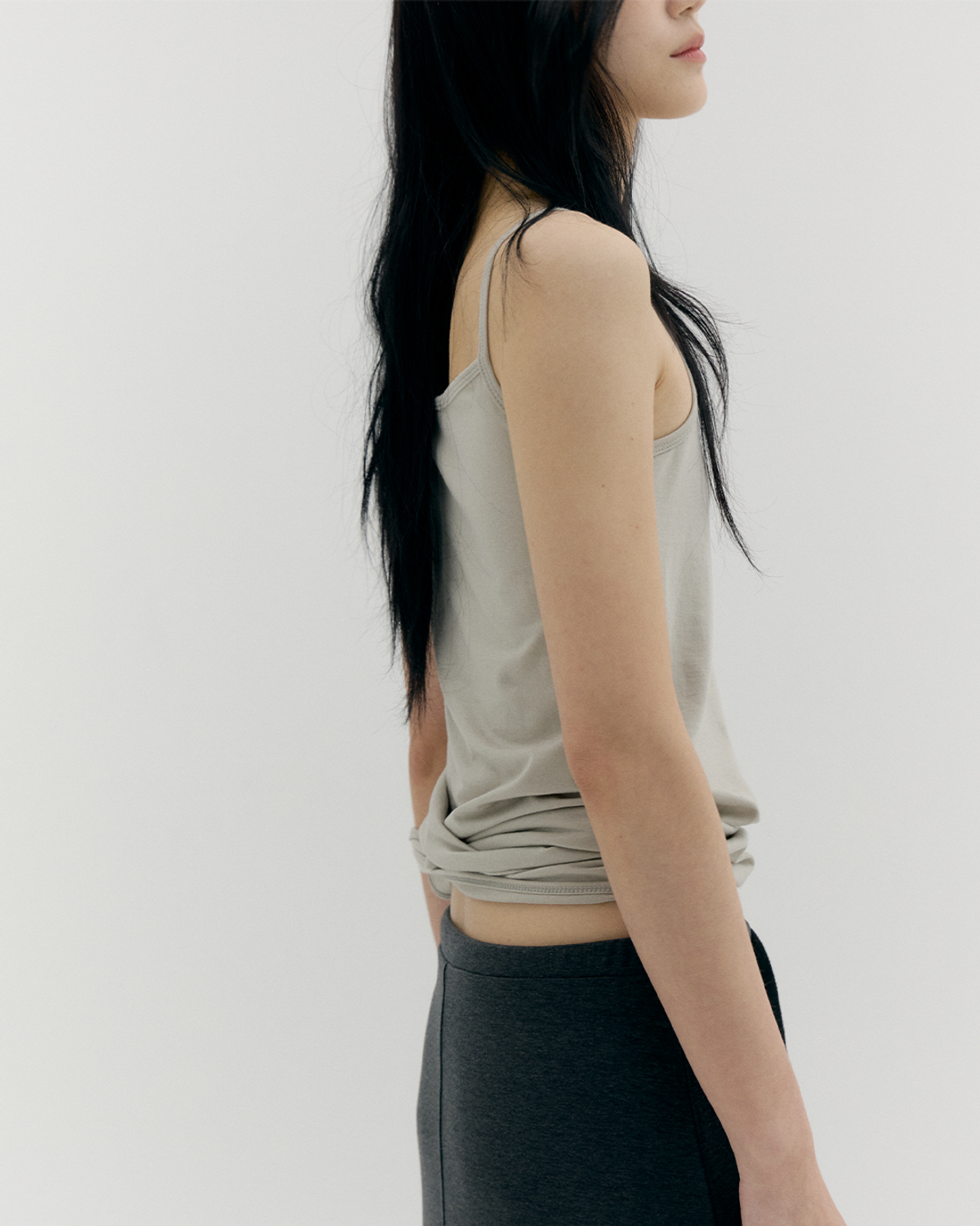 카셀(CACELE) [2nd REORDER] 3 WAY LAYERED SLEEVELESS, LIGHT GRAY