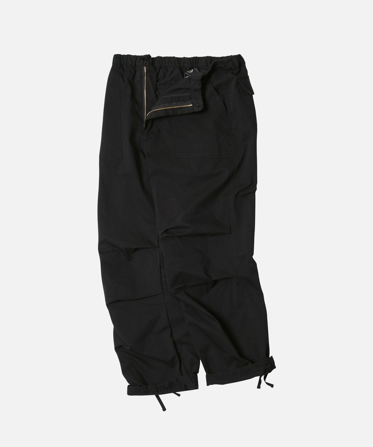 프리즘웍스(FRIZMWORKS) BANDING WIDE FATIGUE PANTS _ BLACK