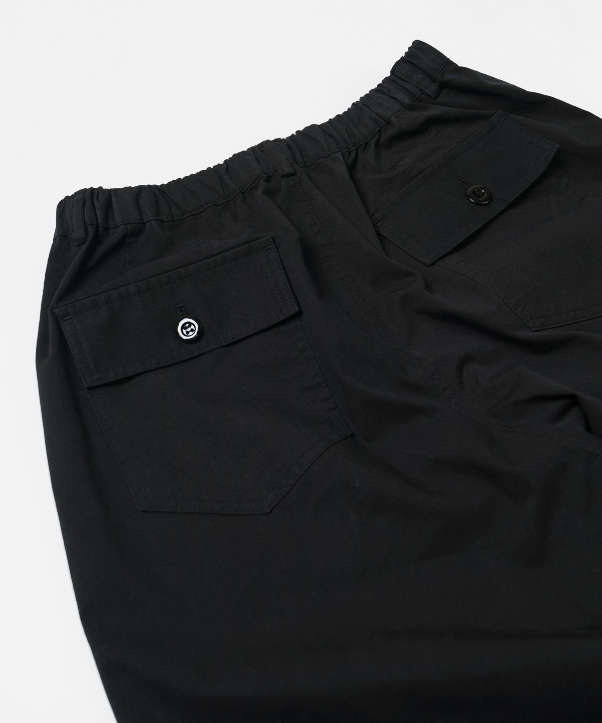프리즘웍스(FRIZMWORKS) BANDING WIDE FATIGUE PANTS _ BLACK