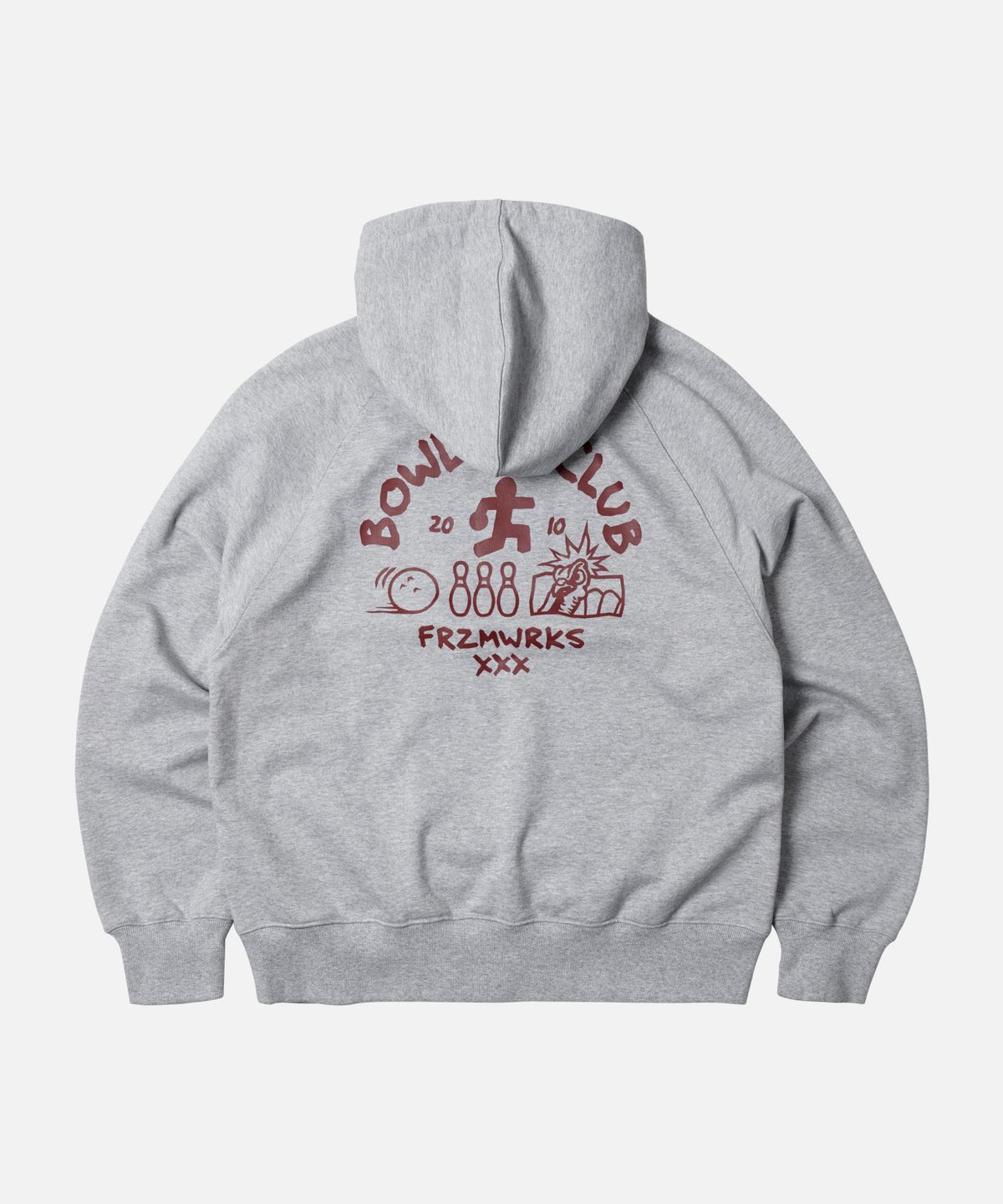 프리즘웍스(FRIZMWORKS) XXX BOWLING CLUB HOODY _ GRAY