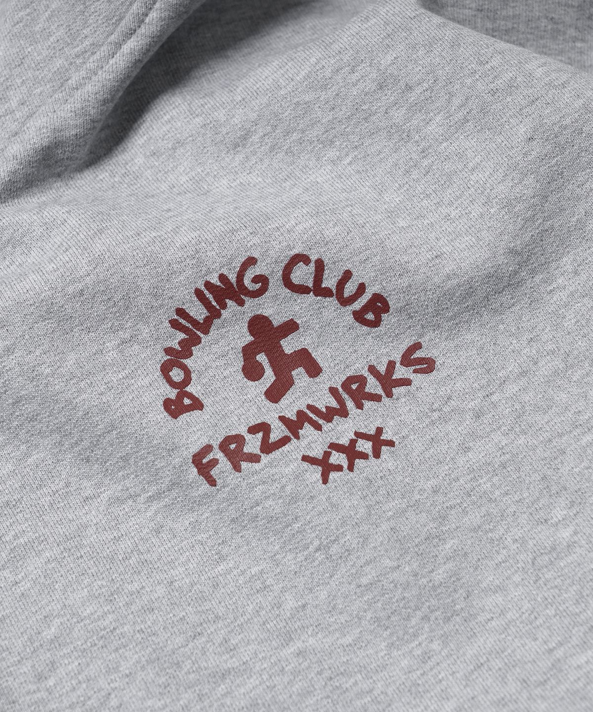 프리즘웍스(FRIZMWORKS) XXX BOWLING CLUB HOODY _ GRAY