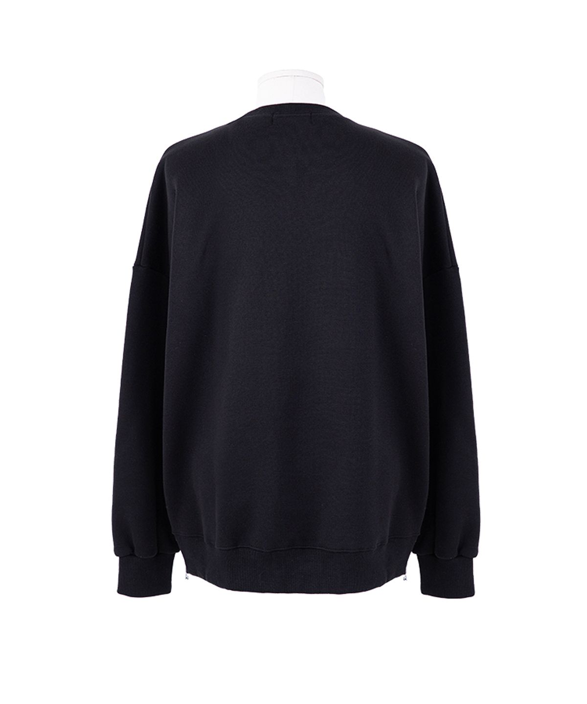 스트라이크(STRIKE) Black Stud Logo Detail Lampo Zip Sweat Shirt