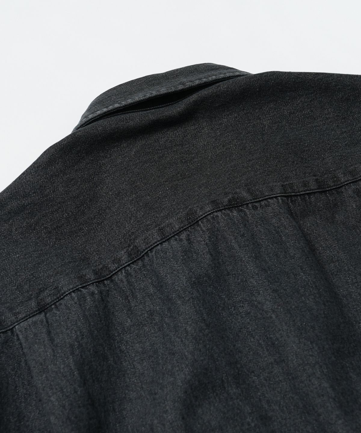 프리즘웍스(FRIZMWORKS) WASHED DENIM WORK SHIRT _ WASHED BLACK