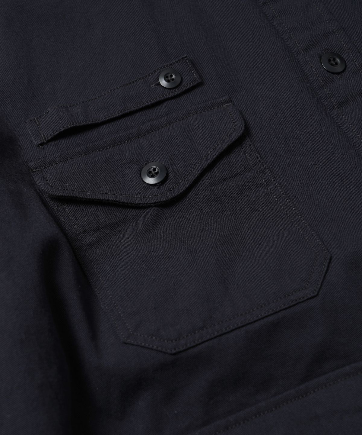 프리즘웍스(FRIZMWORKS) TWILL UTILITY POCKET SHIRT JACKET _ NAVY