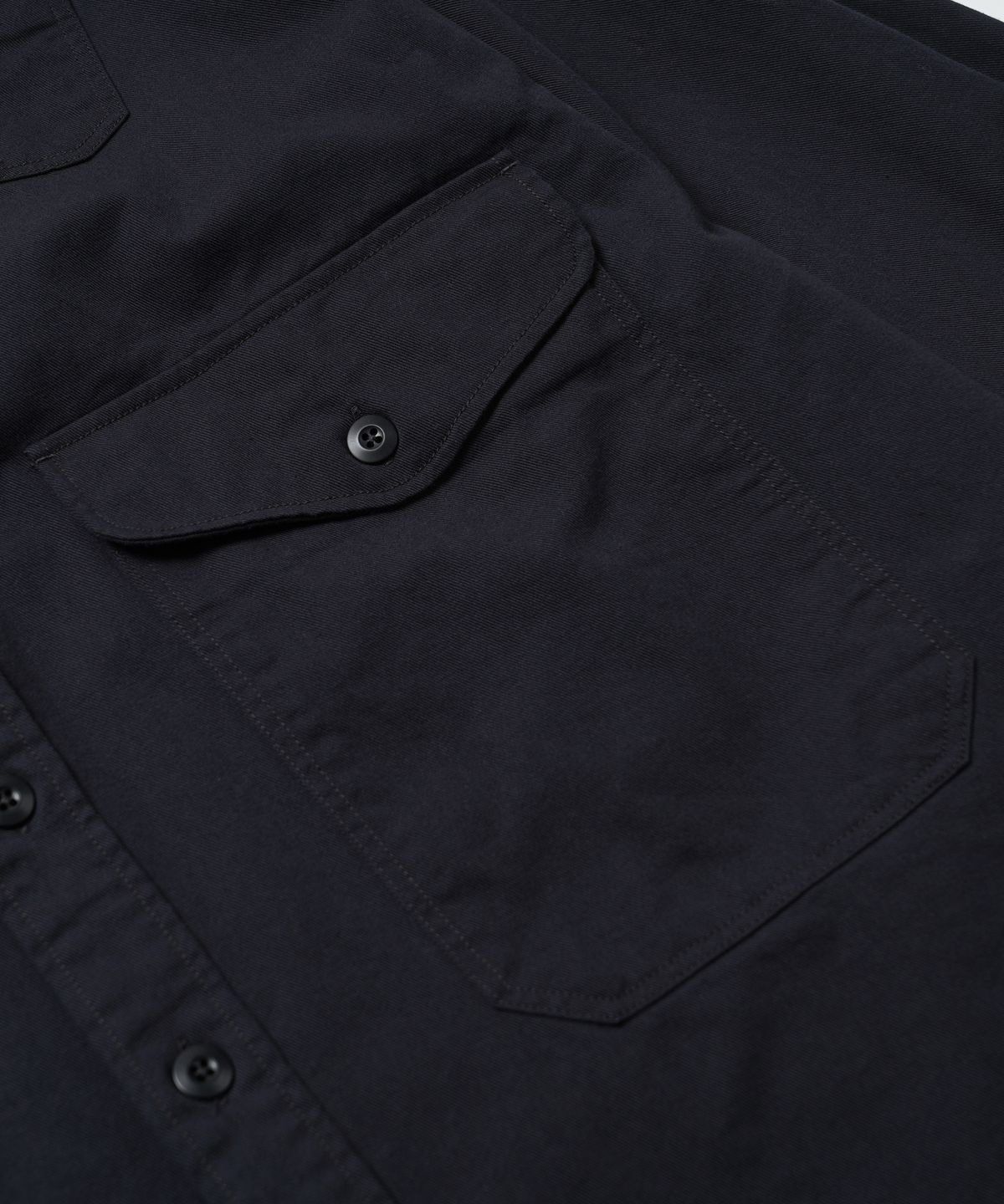 프리즘웍스(FRIZMWORKS) TWILL UTILITY POCKET SHIRT JACKET _ NAVY