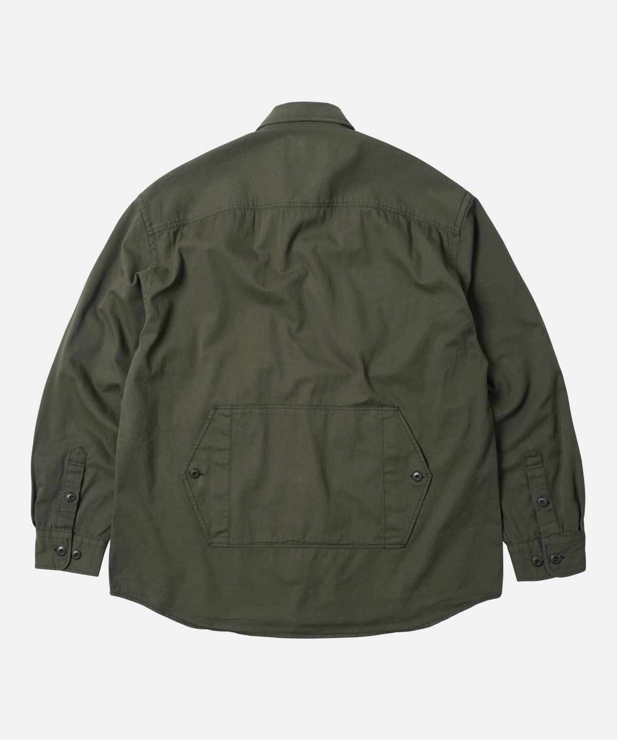 프리즘웍스(FRIZMWORKS) TWILL UTILITY POCKET SHIRT JACKET _ OLIVE
