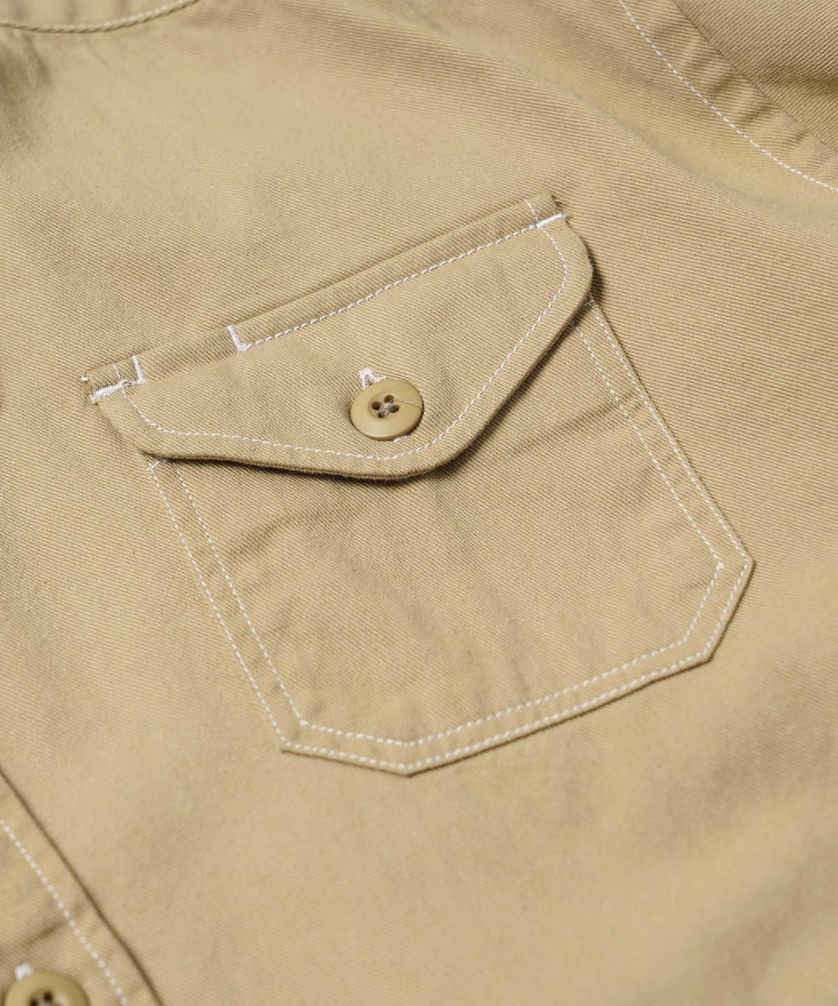 프리즘웍스(FRIZMWORKS) TWILL UTILITY POCKET SHIRT JACKET _ BEIGE