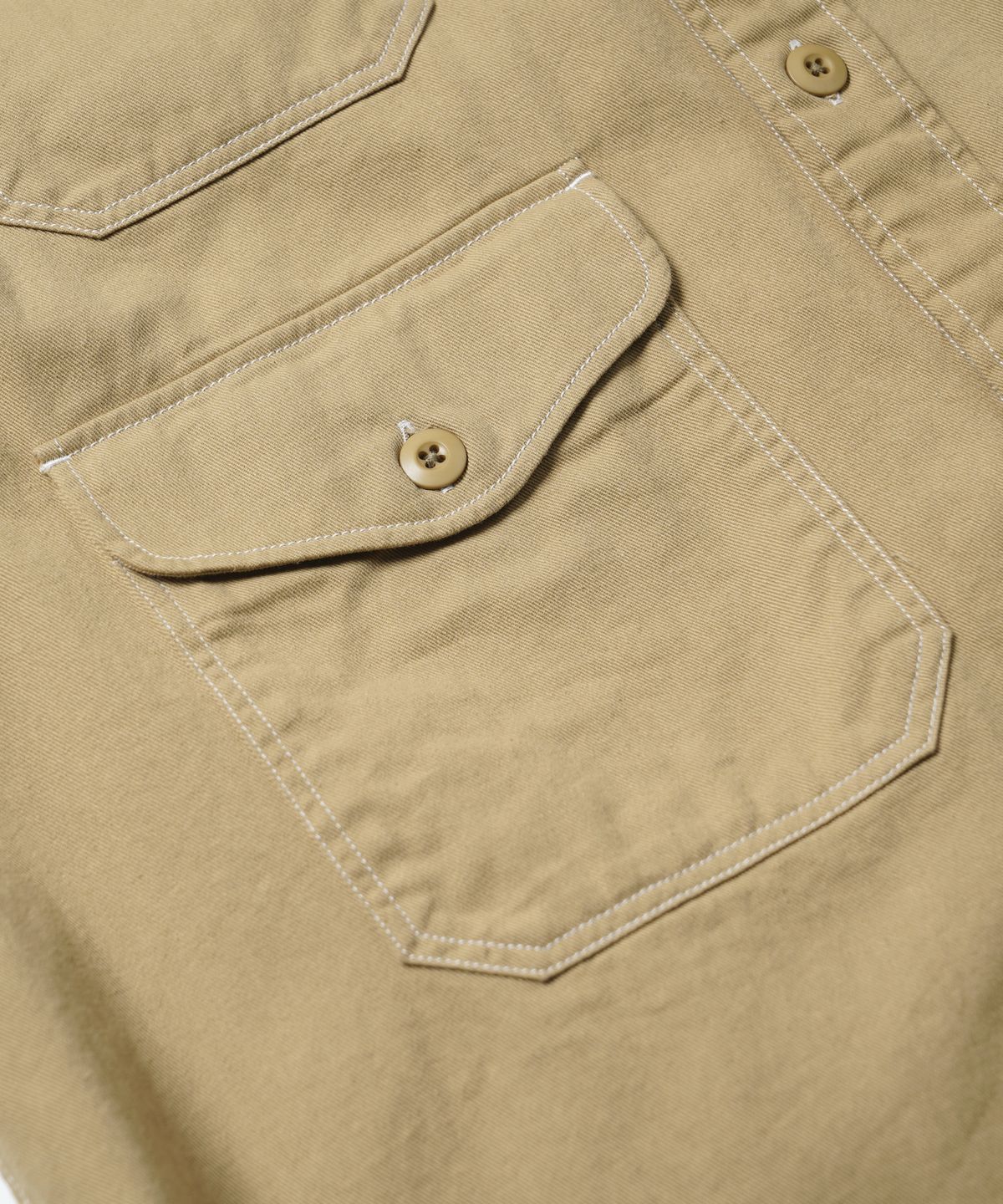 프리즘웍스(FRIZMWORKS) TWILL UTILITY POCKET SHIRT JACKET _ BEIGE