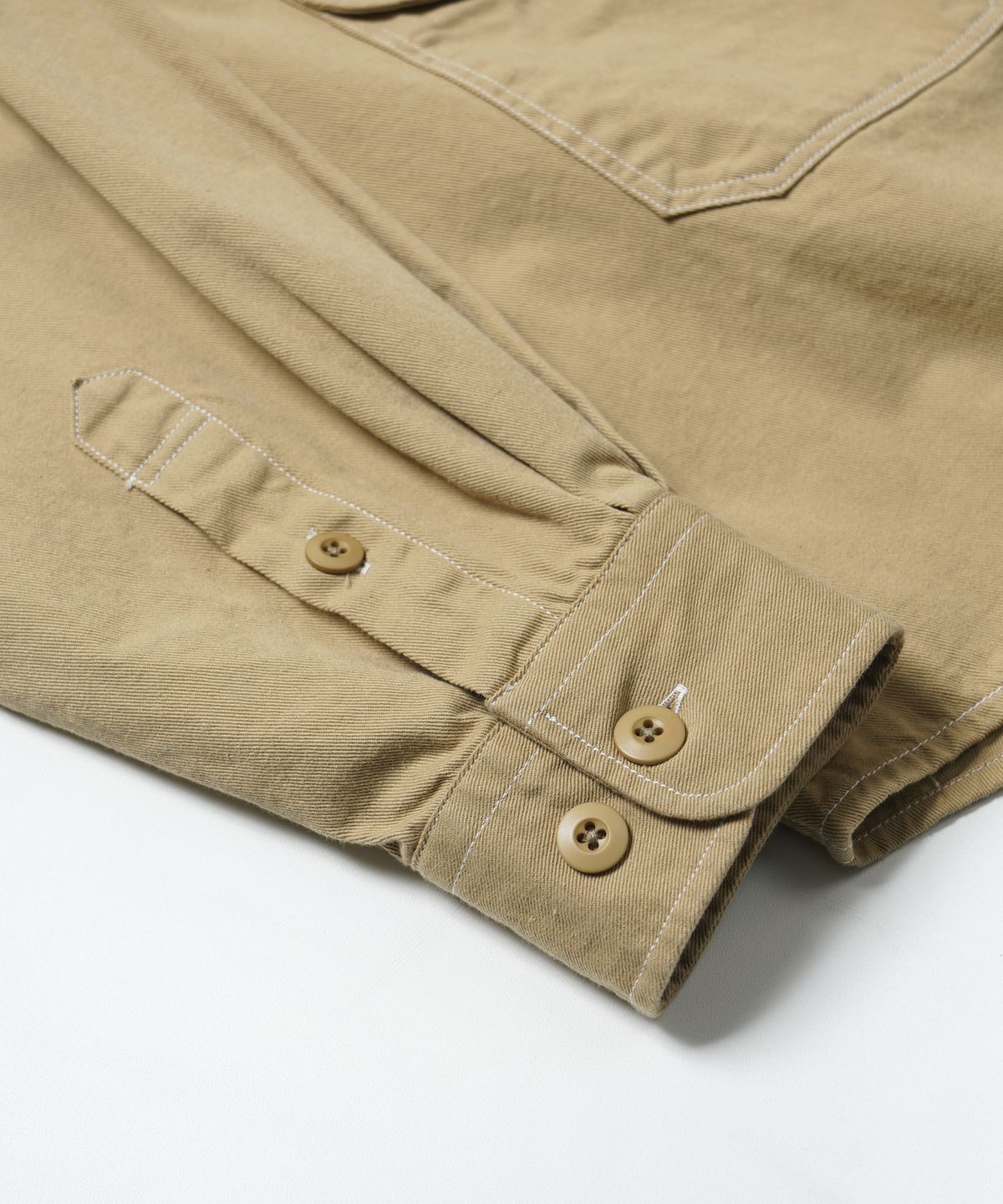 프리즘웍스(FRIZMWORKS) TWILL UTILITY POCKET SHIRT JACKET _ BEIGE