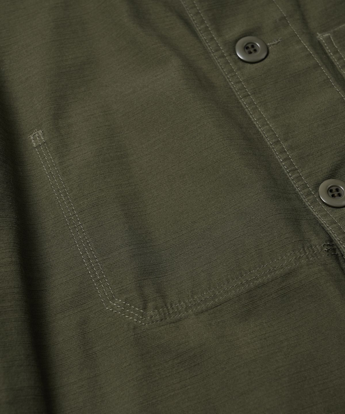 프리즘웍스(FRIZMWORKS) BACKSATIN FRENCH WORK JACKET _ OLIVE