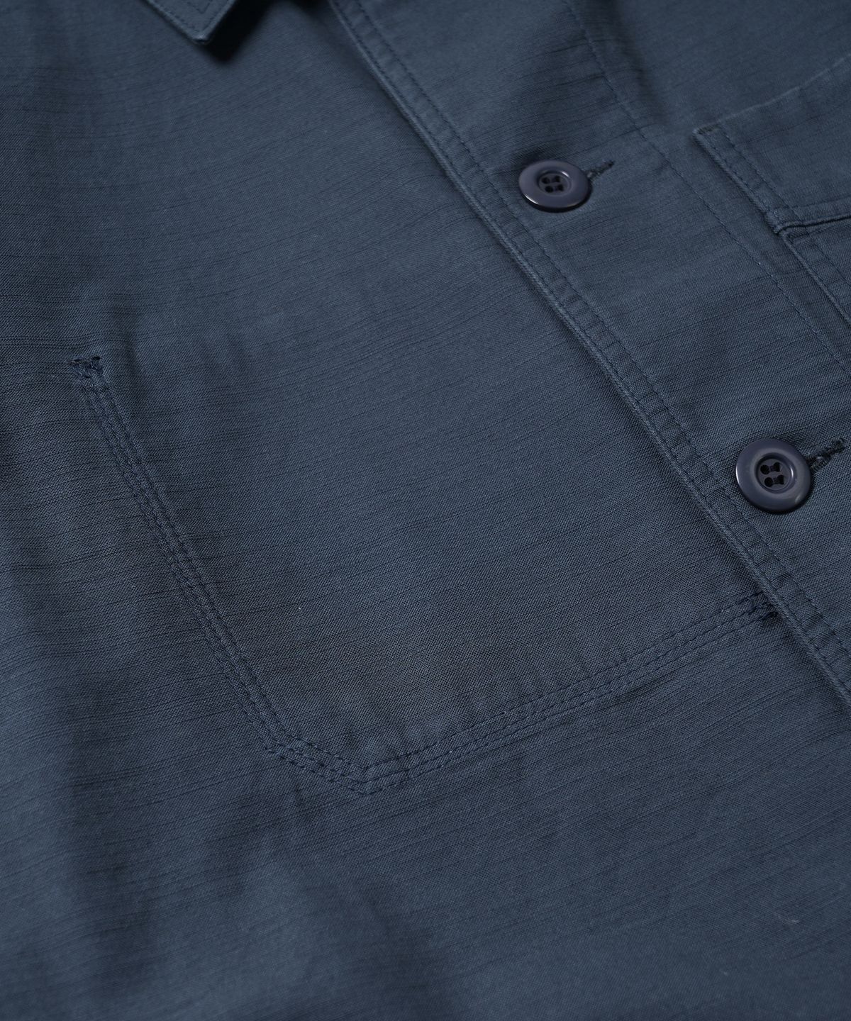 프리즘웍스(FRIZMWORKS) BACKSATIN FRENCH WORK JACKET _ VINTAGE BLUE