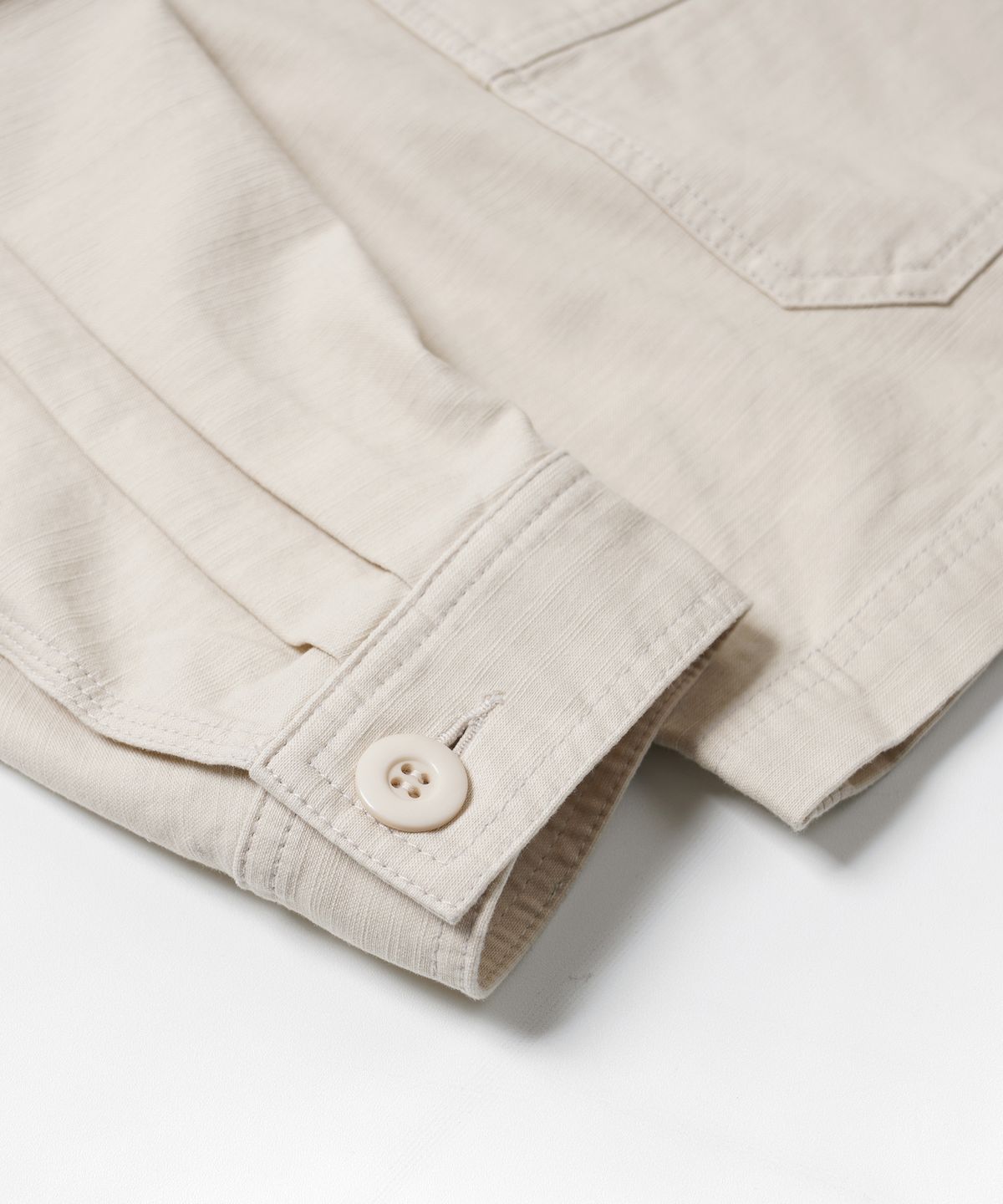프리즘웍스(FRIZMWORKS) BACKSATIN FRENCH WORK JACKET _ CREAM