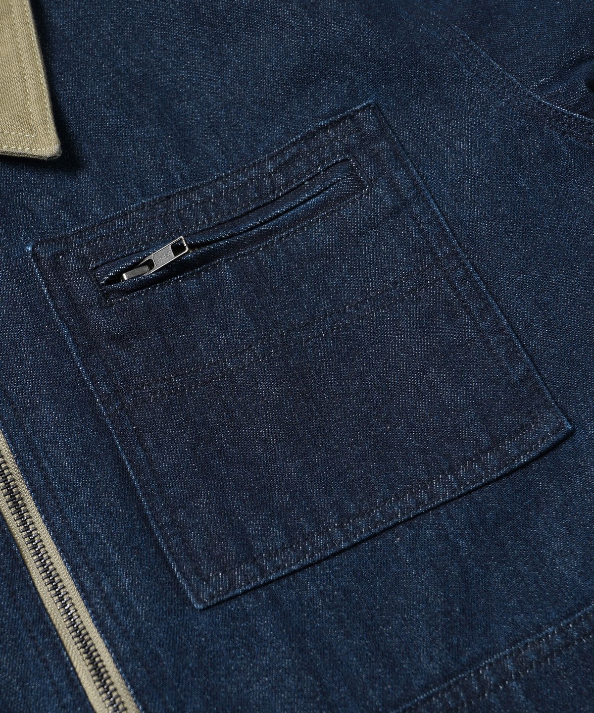 프리즘웍스(FRIZMWORKS) DENIM ZIP UP WORK JACKET _ INDIGO