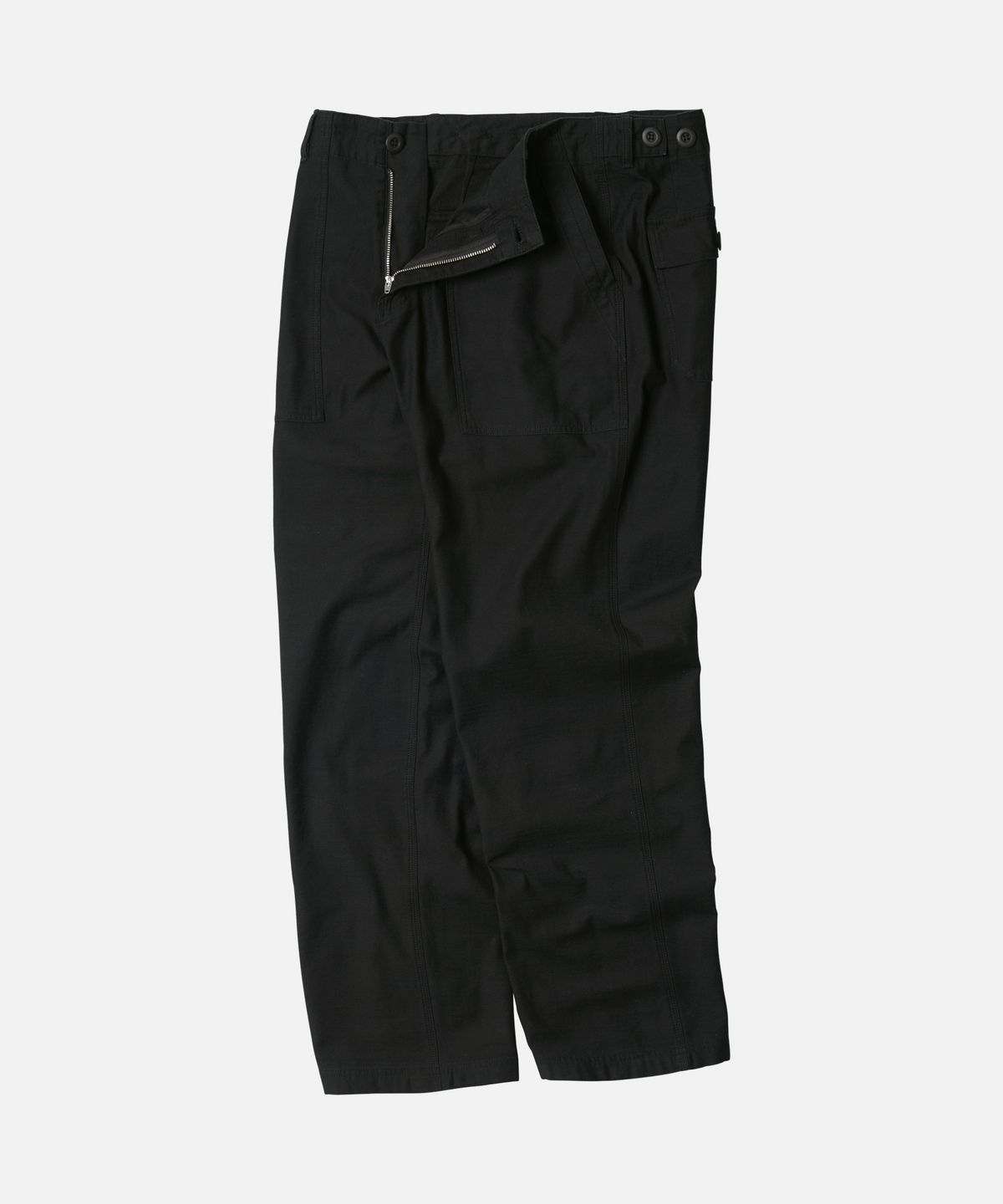 프리즘웍스(FRIZMWORKS) BACKSATIN FATIGUE PANTS _ BLACK