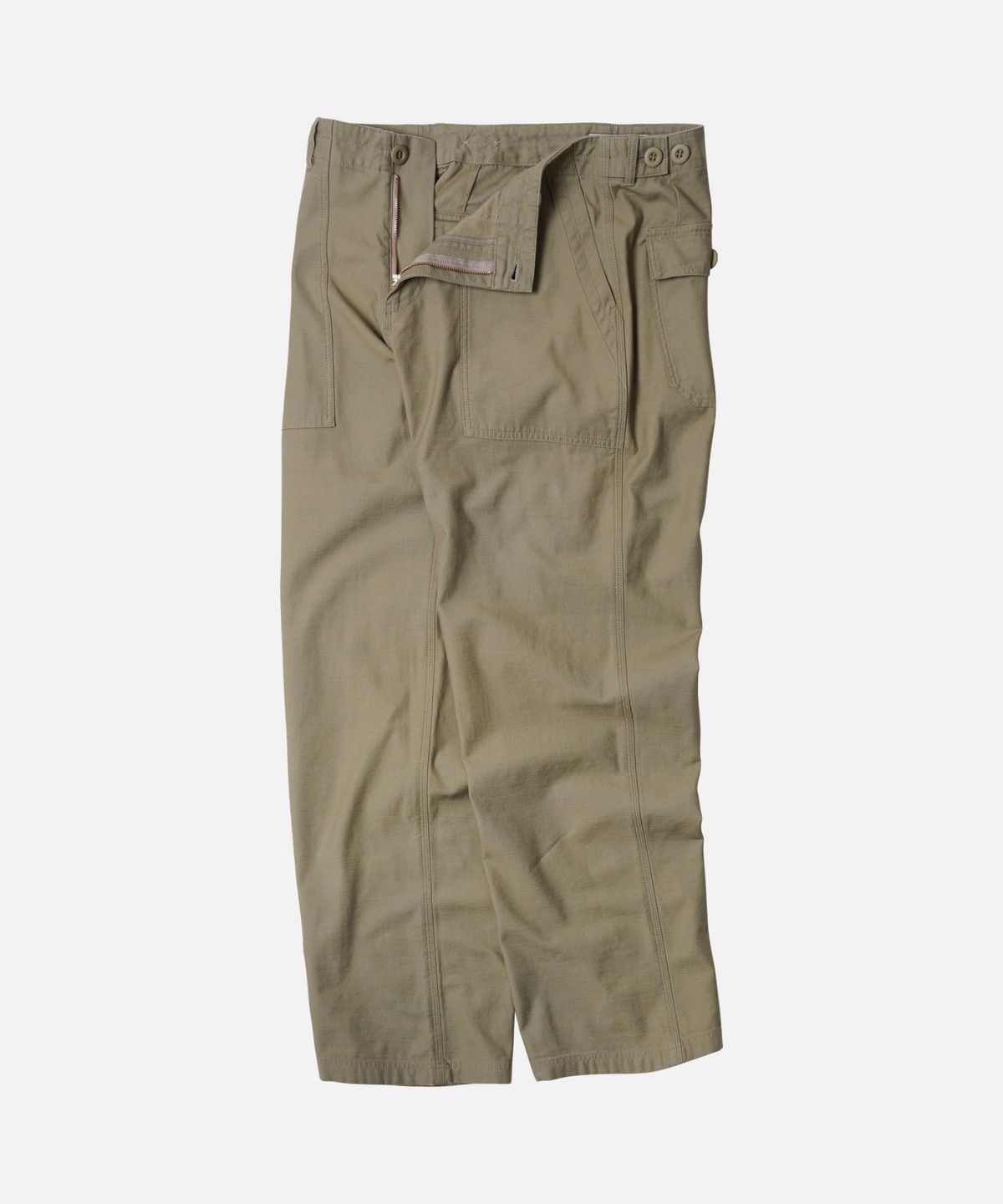 프리즘웍스(FRIZMWORKS) BACKSATIN FATIGUE PANTS _ KHAKI BEIGE