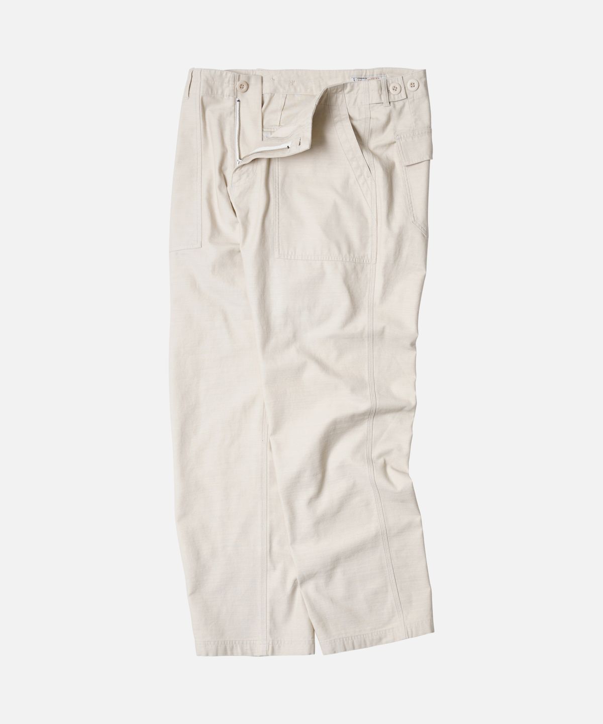 프리즘웍스(FRIZMWORKS) BACKSATIN FATIGUE PANTS _ CREAM