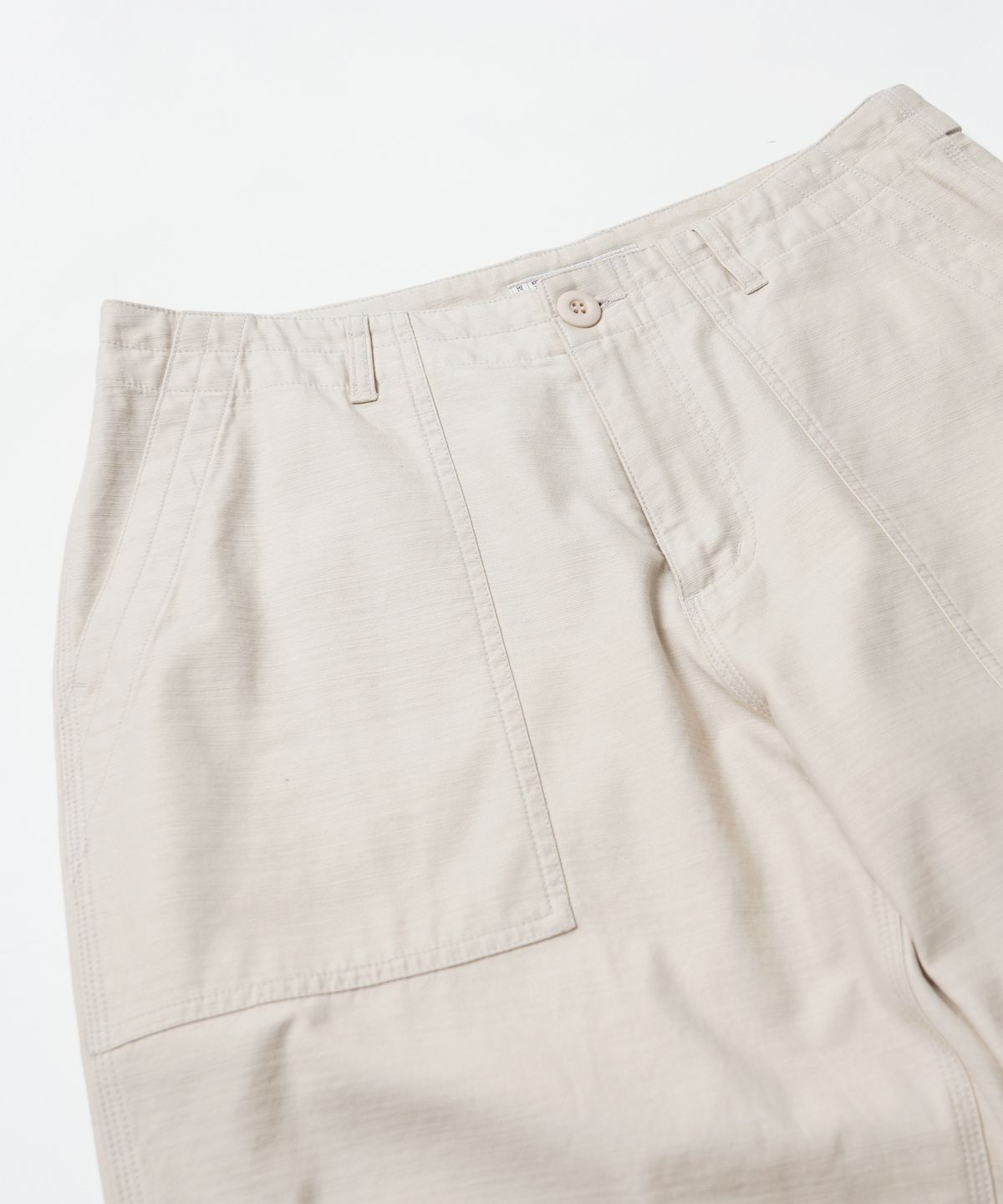 프리즘웍스(FRIZMWORKS) BACKSATIN FATIGUE PANTS _ CREAM