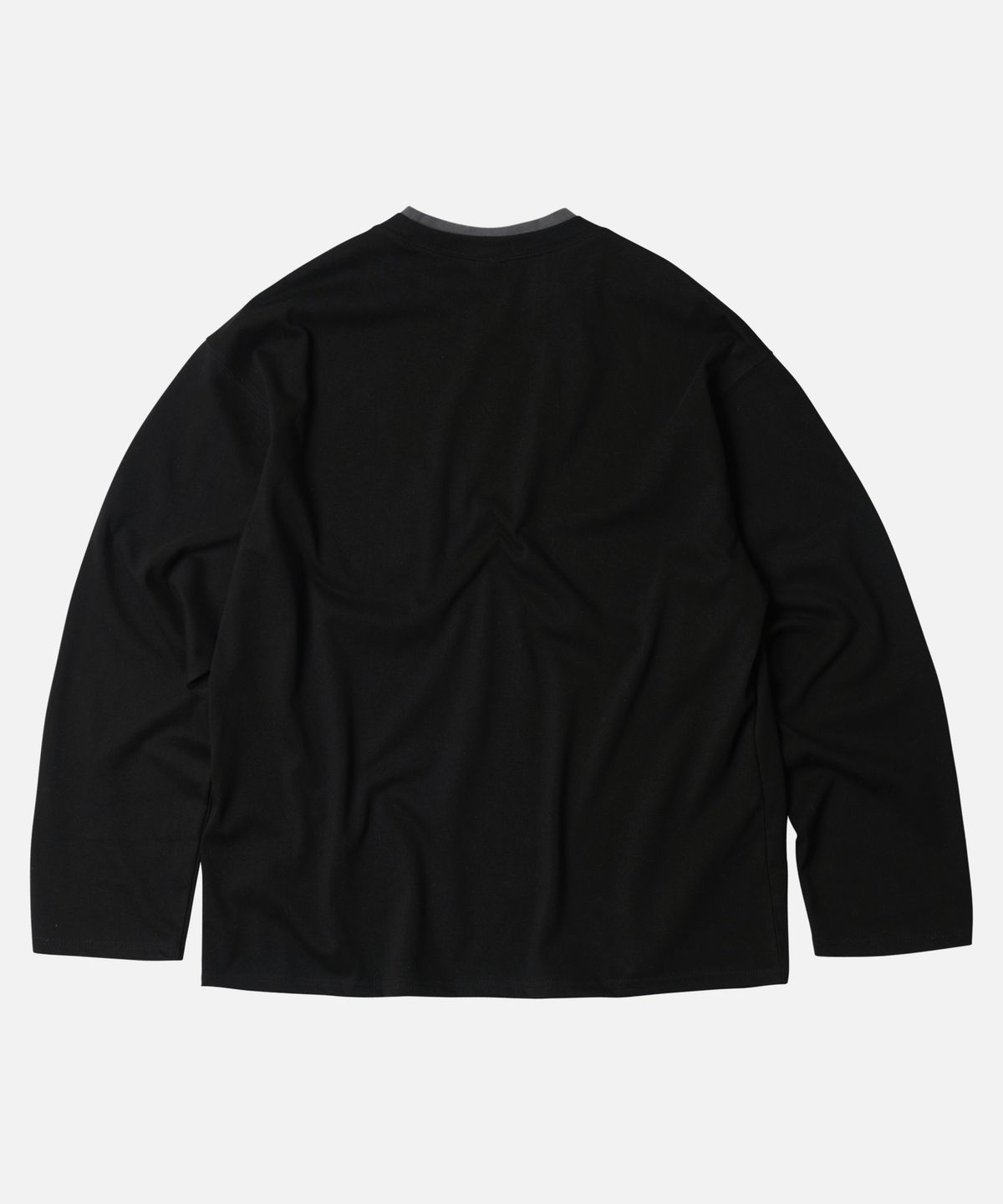 프리즘웍스(FRIZMWORKS) DOUBLE NECK POCKET TEE _ BLACK