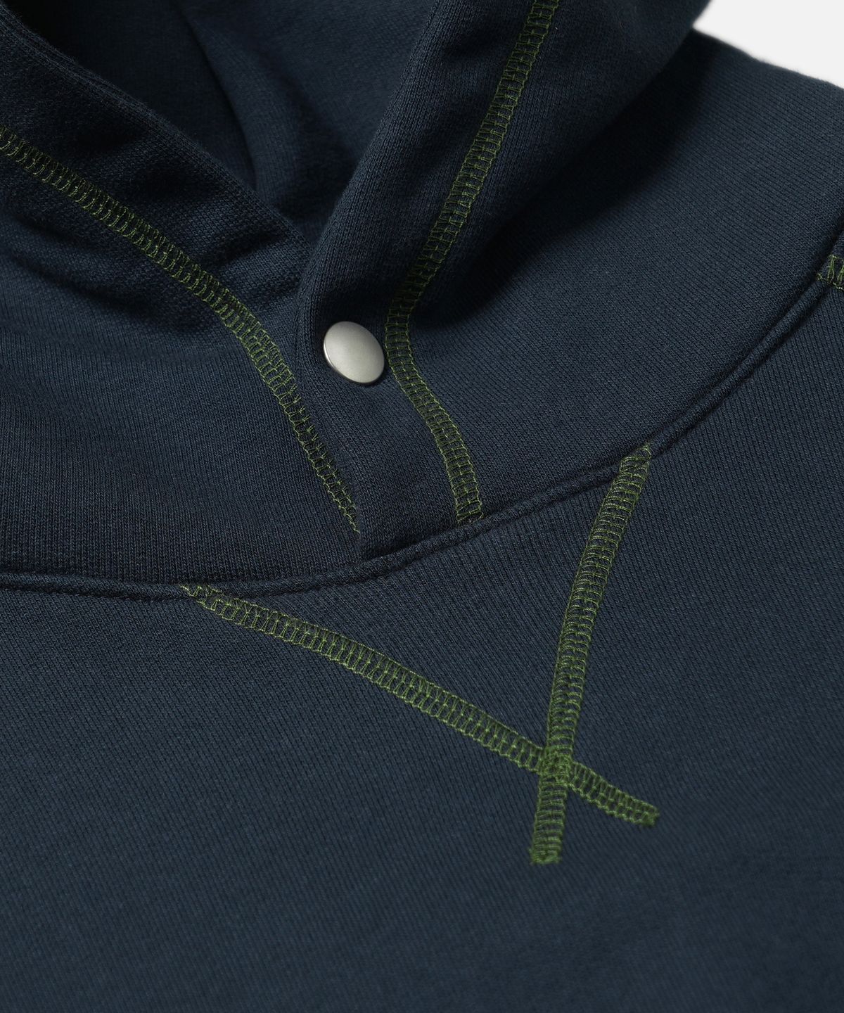 프리즘웍스(FRIZMWORKS) COVER STITCH PULLOVER HOODY _ NAVY