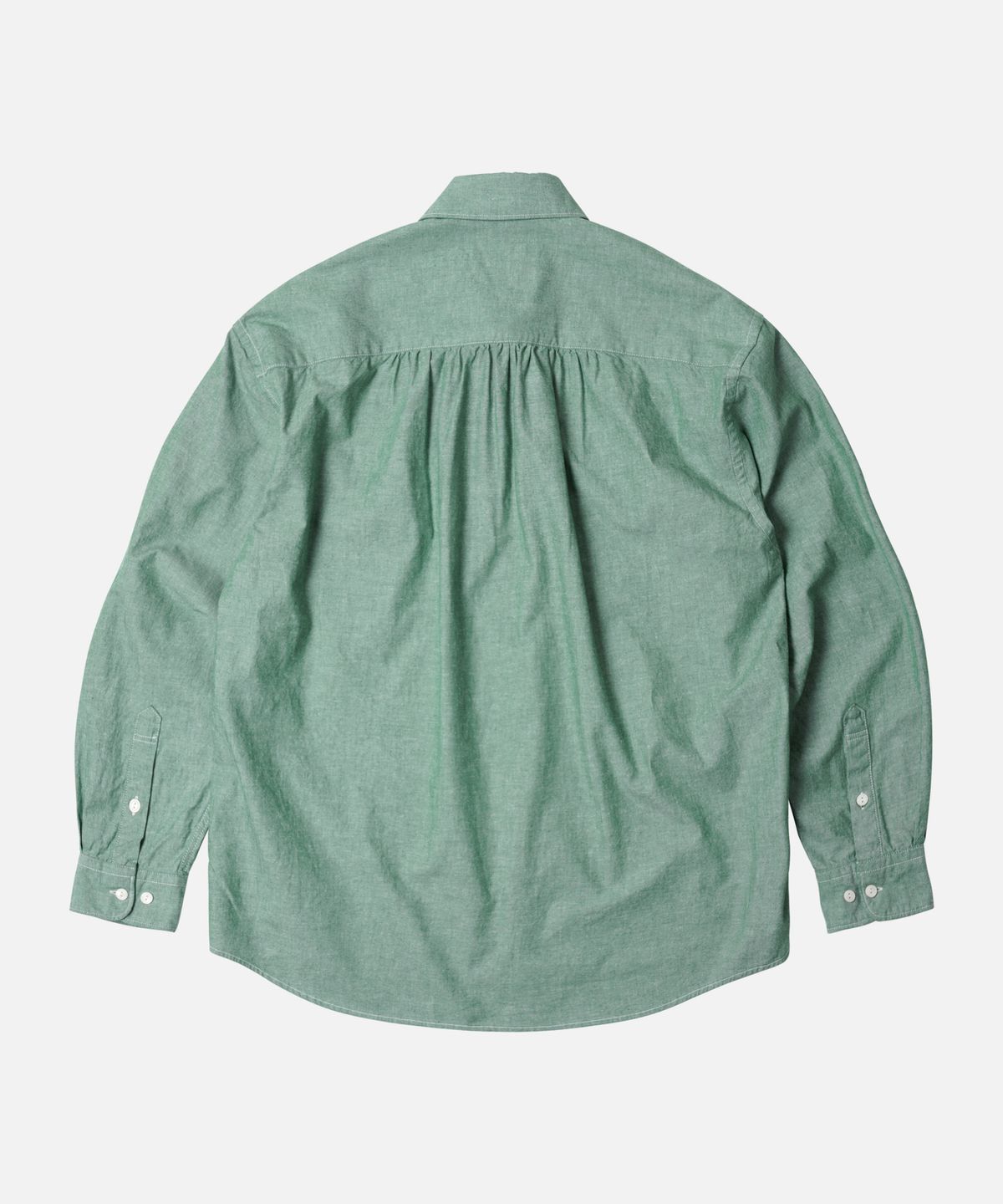 프리즘웍스(FRIZMWORKS) CIGARETTE POCKET CHAMBRAY SHIRT _ GREEN