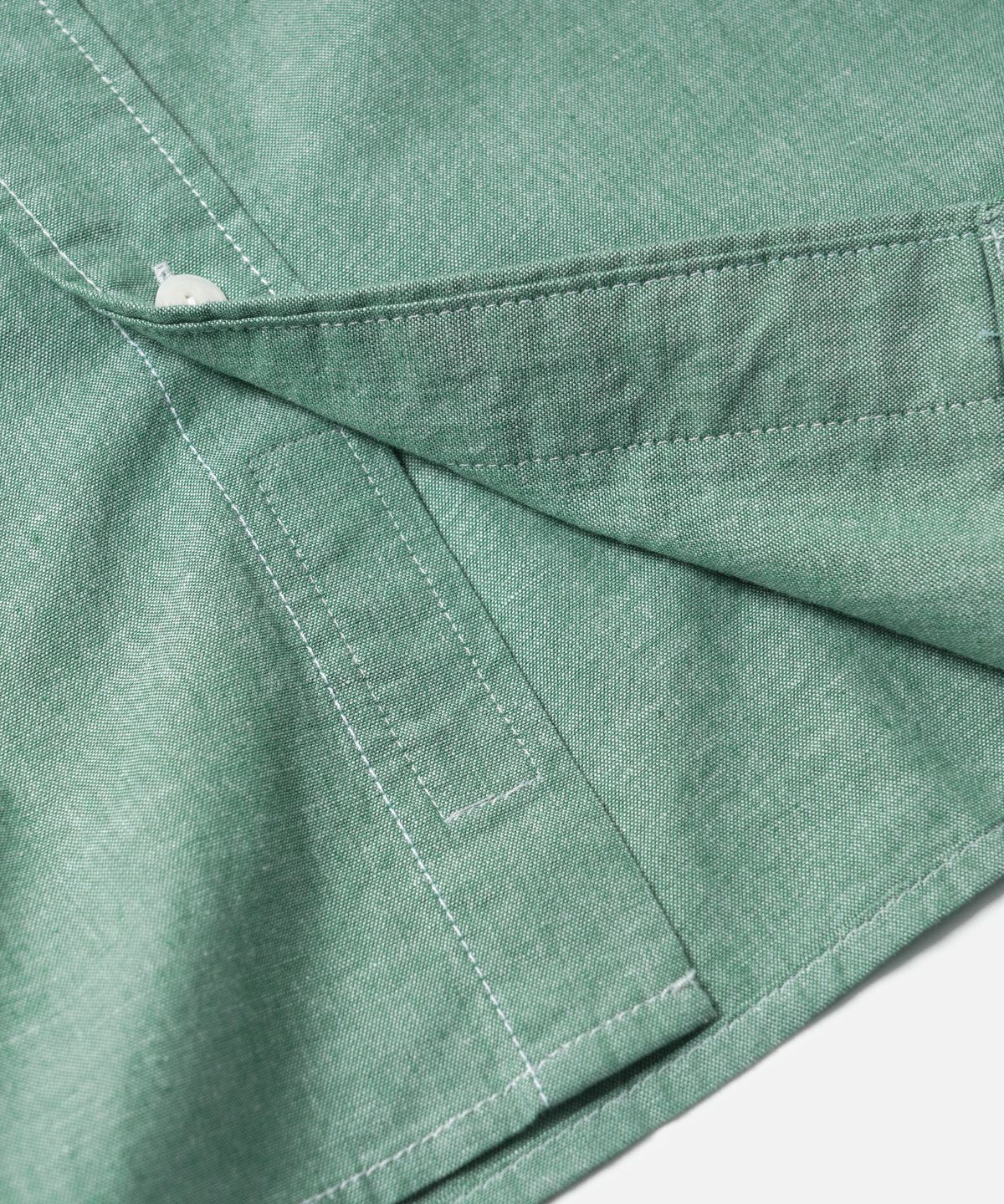 프리즘웍스(FRIZMWORKS) CIGARETTE POCKET CHAMBRAY SHIRT _ GREEN