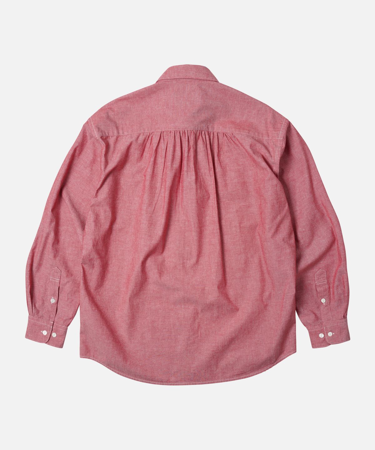프리즘웍스(FRIZMWORKS) CIGARETTE POCKET CHAMBRAY SHIRT _ RED