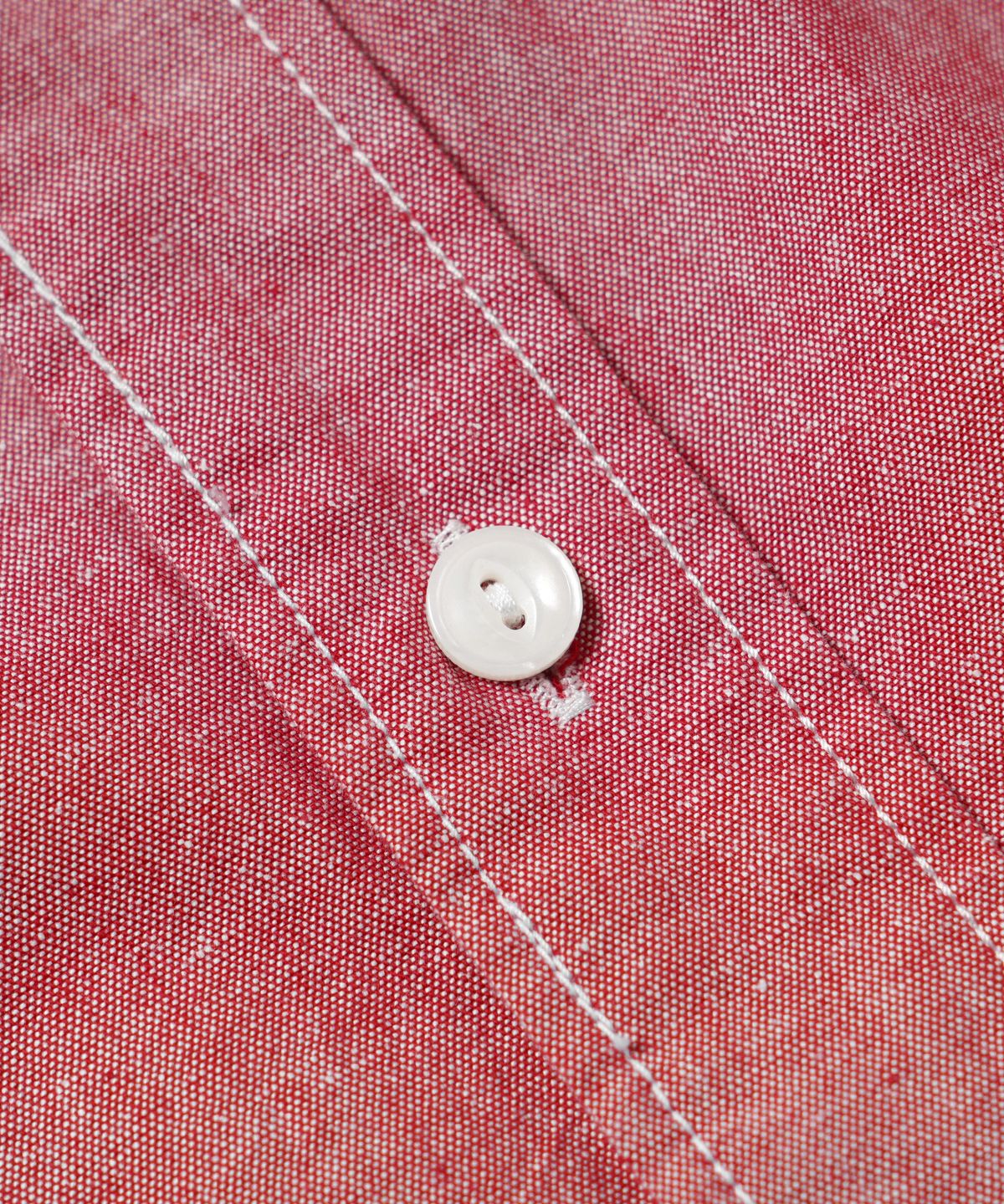 프리즘웍스(FRIZMWORKS) CIGARETTE POCKET CHAMBRAY SHIRT _ RED