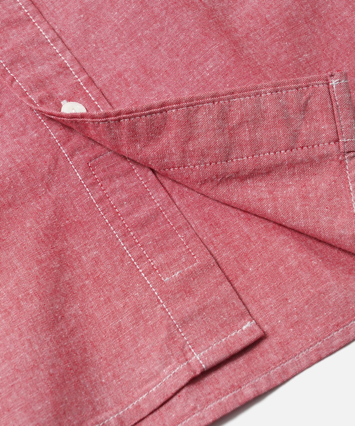 프리즘웍스(FRIZMWORKS) CIGARETTE POCKET CHAMBRAY SHIRT _ RED