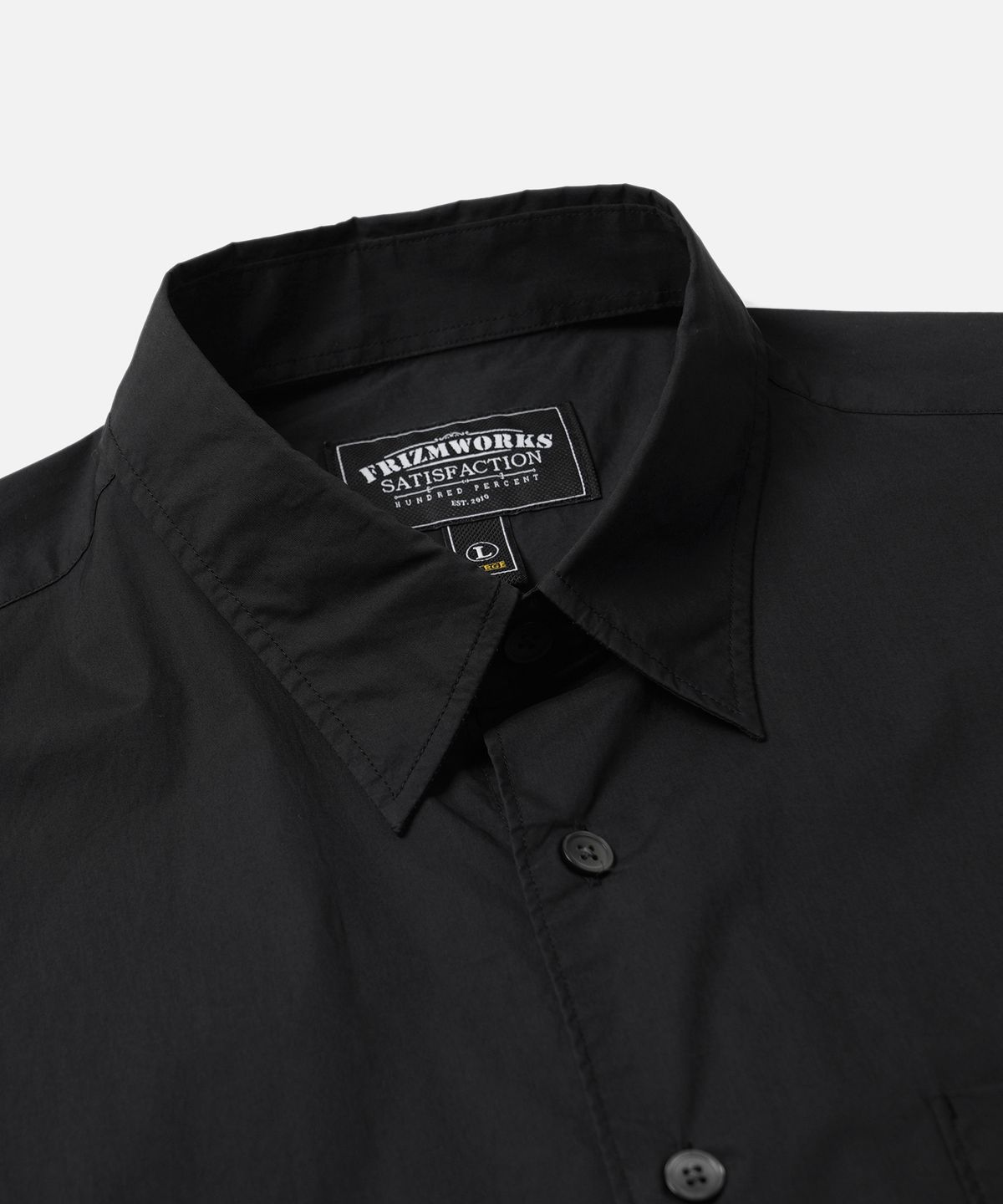 프리즘웍스(FRIZMWORKS) TYPEWRITER RELAXED SHIRT _ BLACK