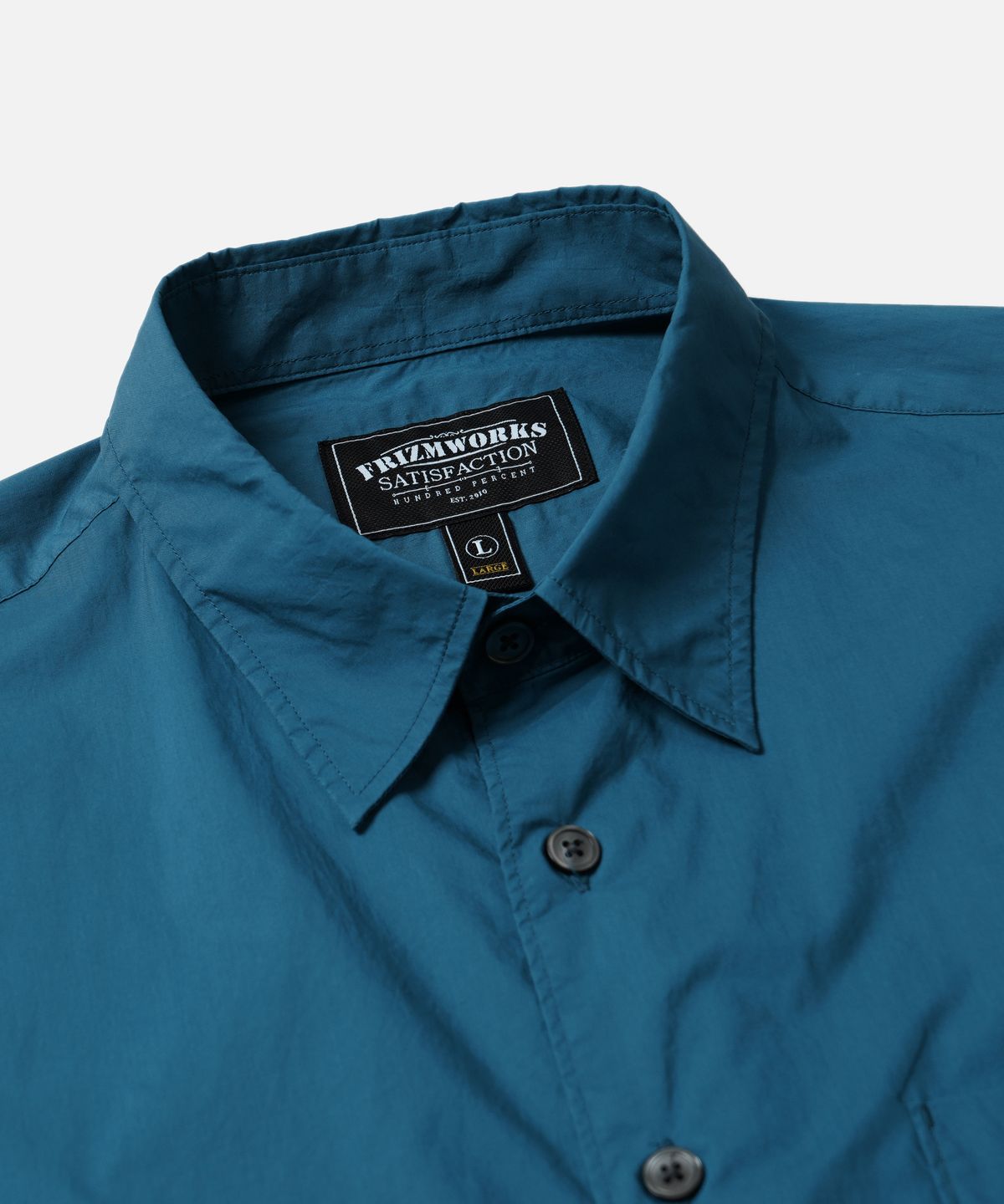 프리즘웍스(FRIZMWORKS) TYPEWRITER RELAXED SHIRT _ VINTAGE BLUE