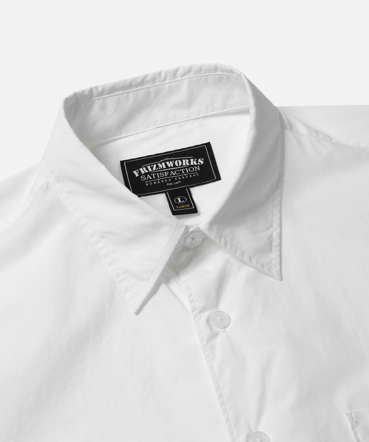 프리즘웍스(FRIZMWORKS) TYPEWRITER RELAXED SHIRT _ WHITE