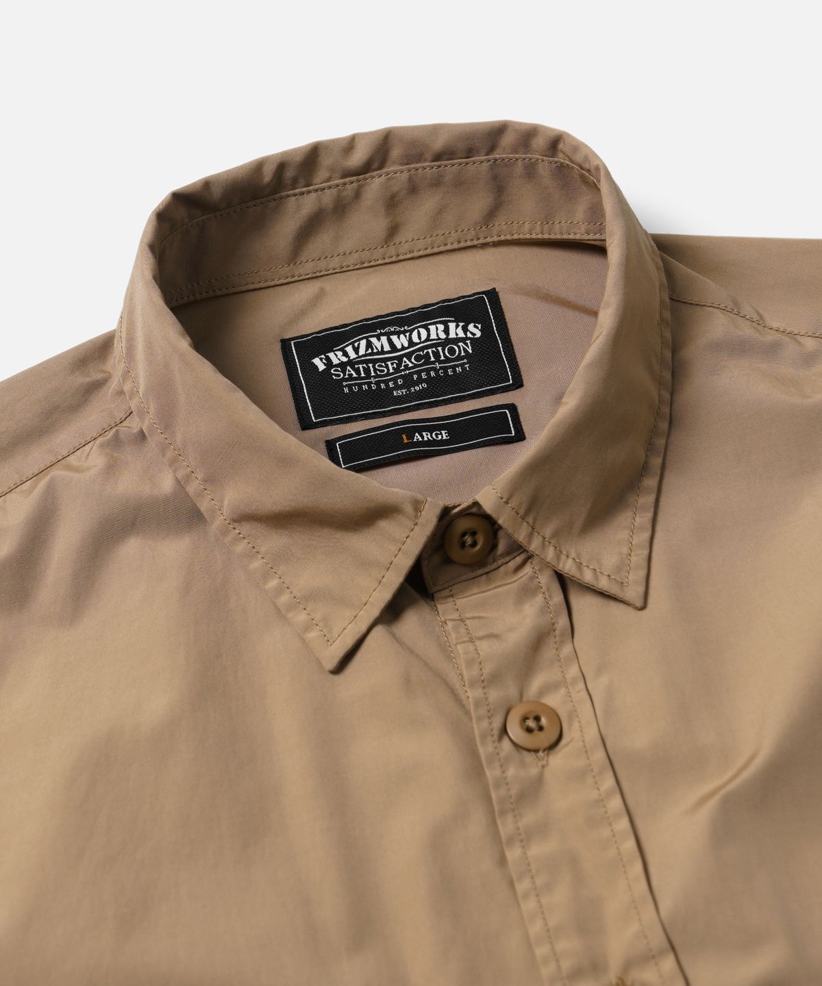 프리즘웍스(FRIZMWORKS) CP FATIGUE SHIRT JACKET _ BEIGE