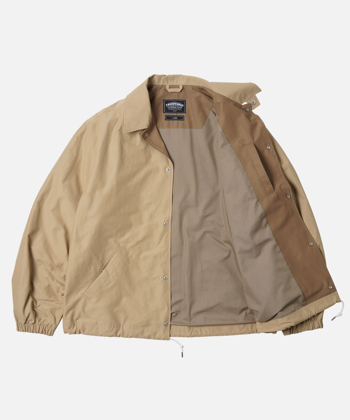 프리즘웍스(FRIZMWORKS) 60/40 VINTAGE COACH JACKET _ BEIGE
