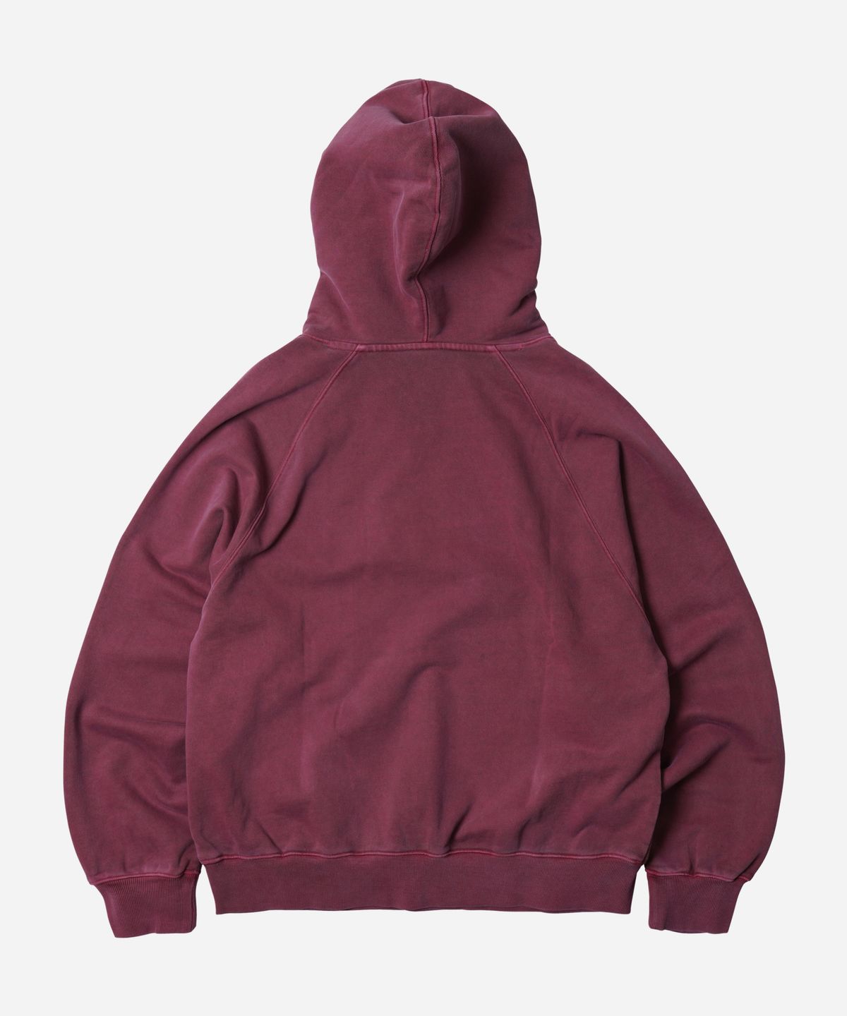 프리즘웍스(FRIZMWORKS) OG PIGMENT DYEING HOODY 002 _ BURGUNDY