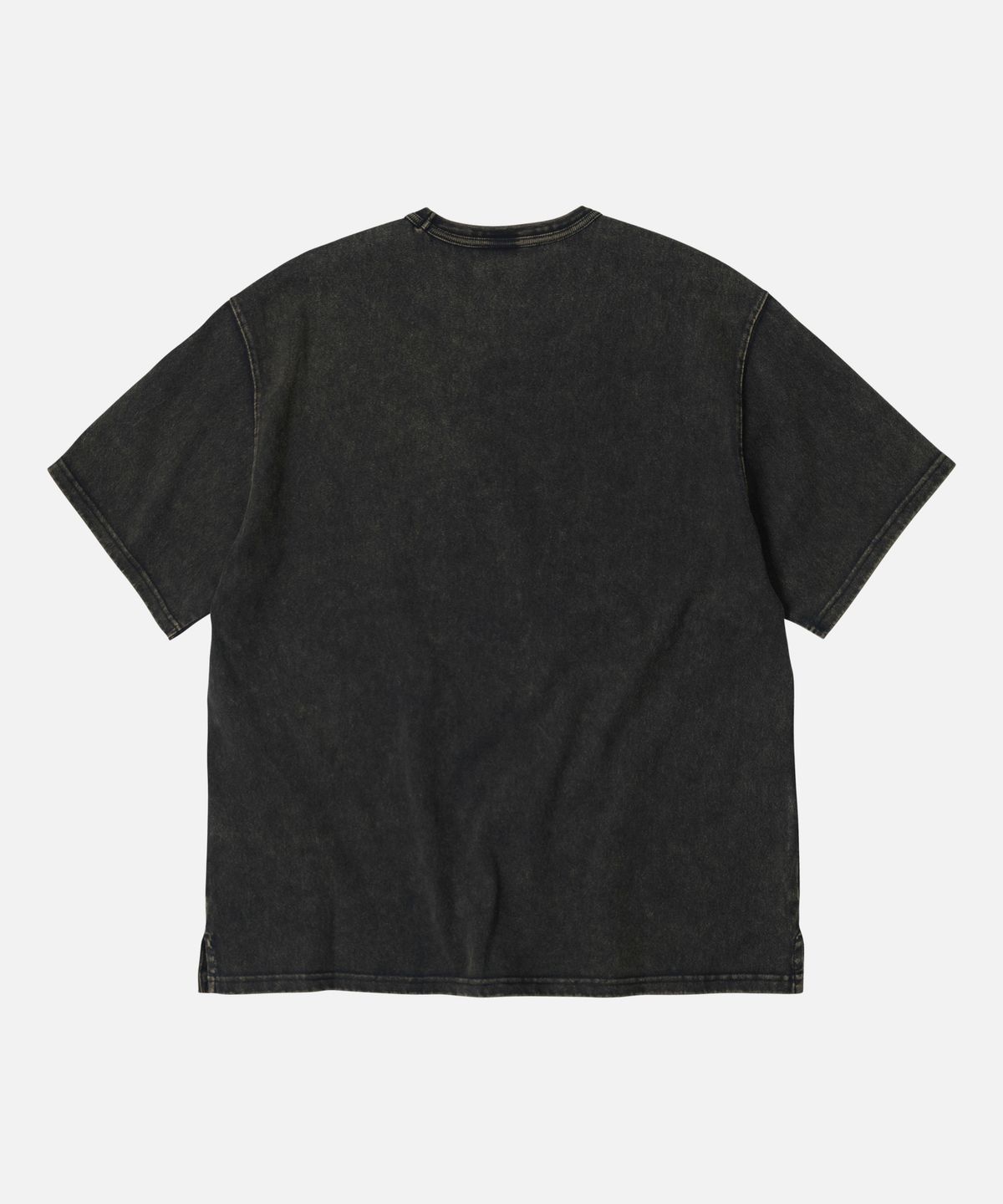프리즘웍스(FRIZMWORKS) OG VINTAGE DYEING HALF TEE _ BLACK BROWN